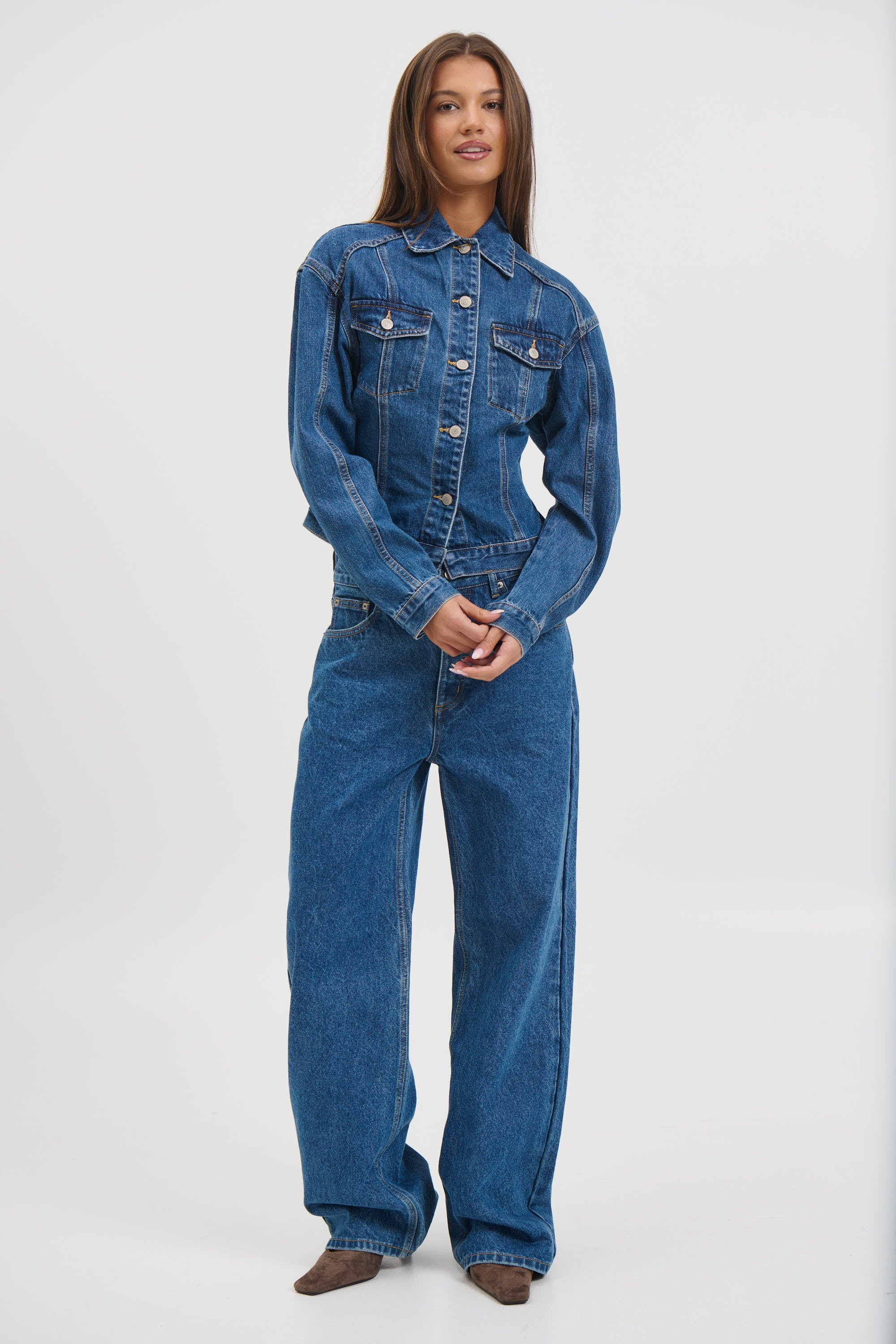 Violet Denim Jacket Denver Blue