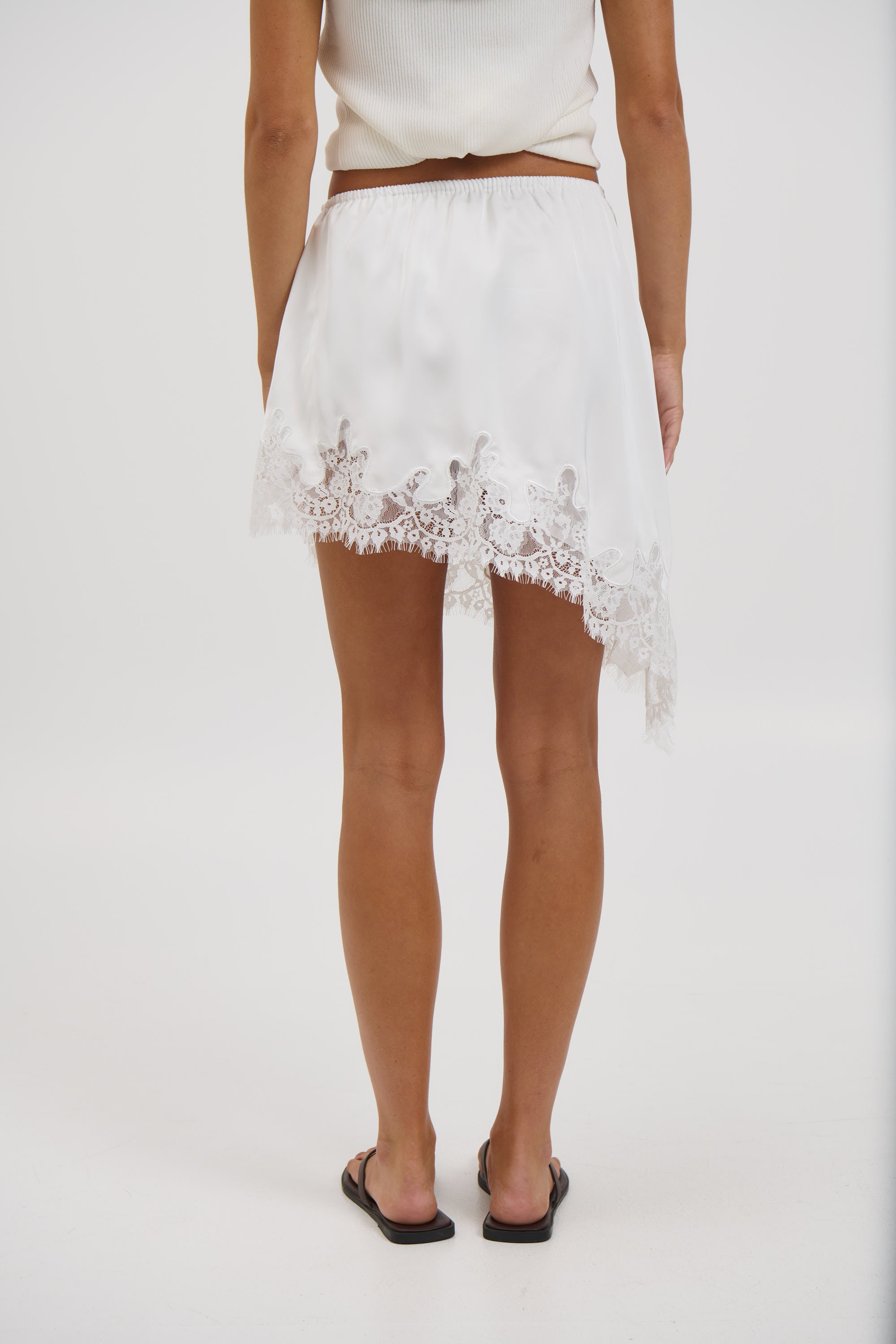 Sammi Lace Mini Skirt White
