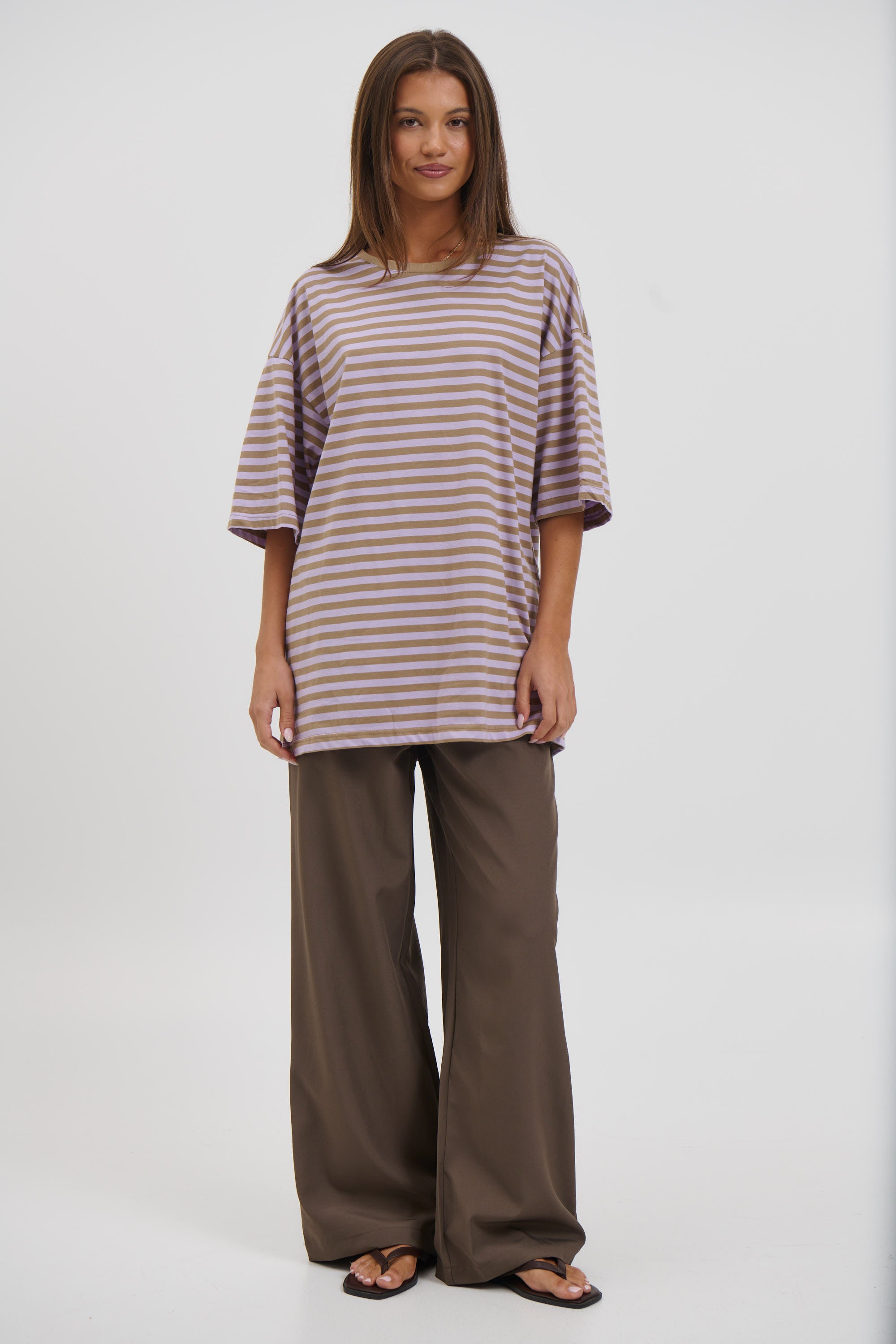 Jess Top Purple Stripe