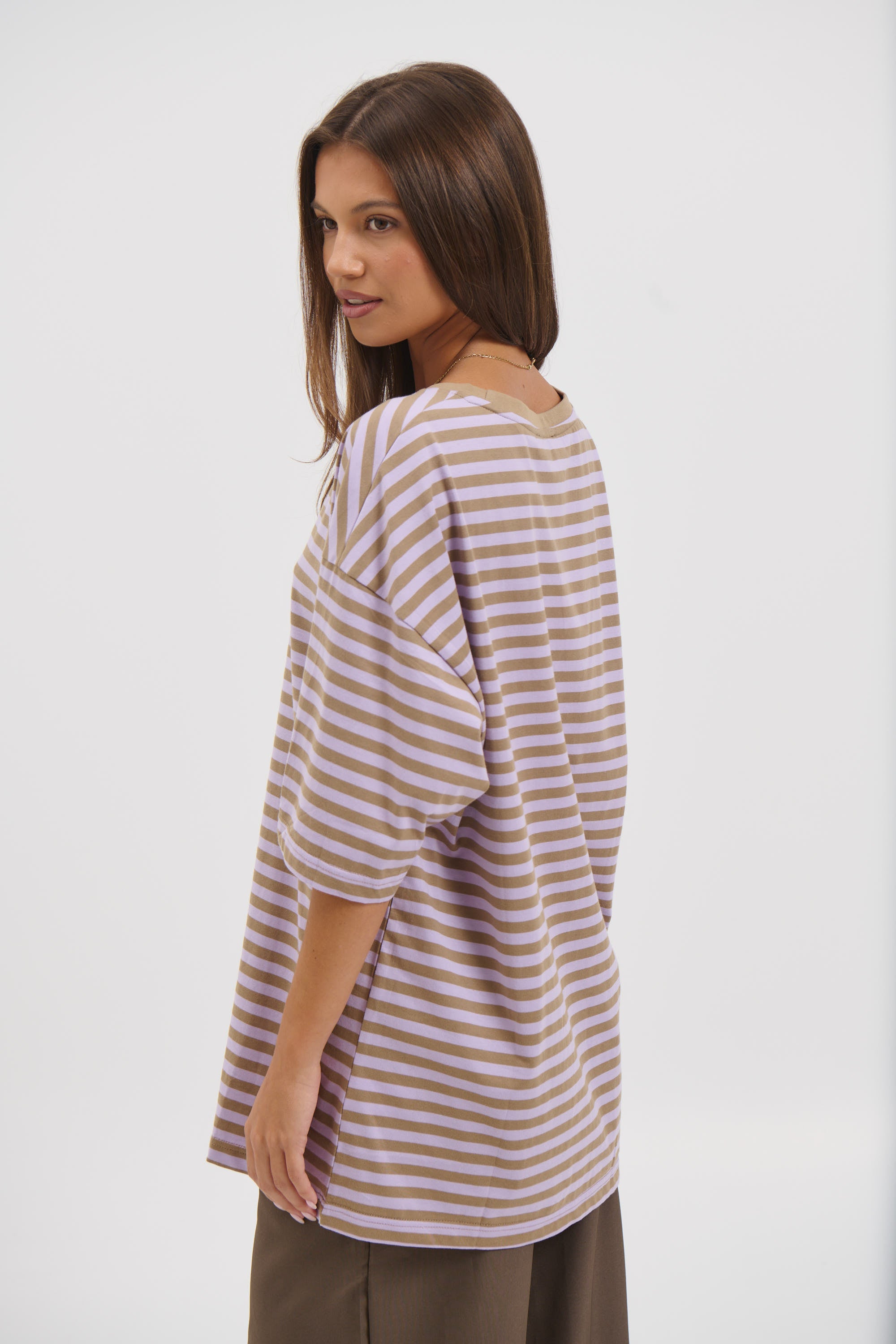 Jess Top Purple Stripe