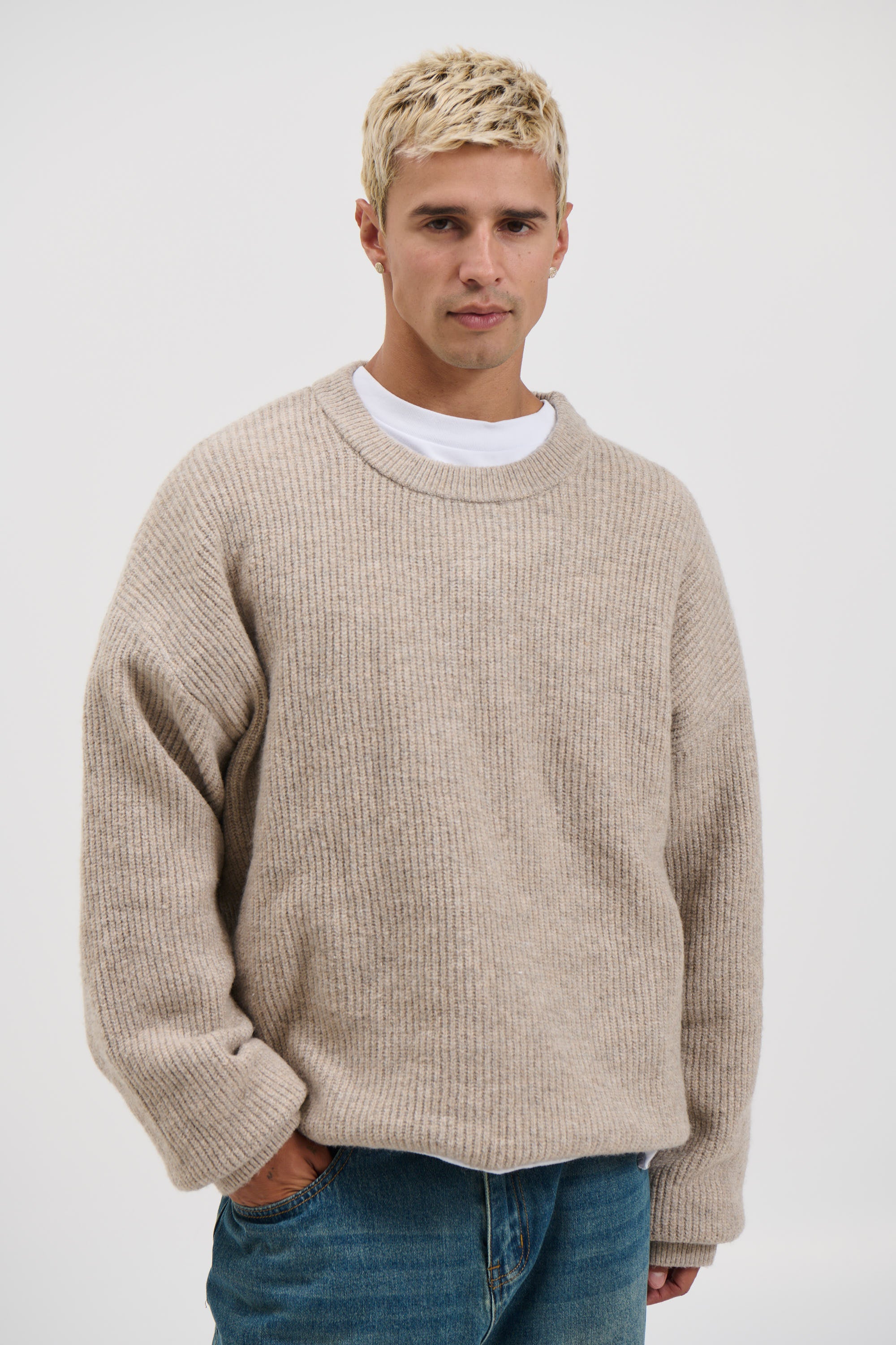 Slouch Knit Light Tan