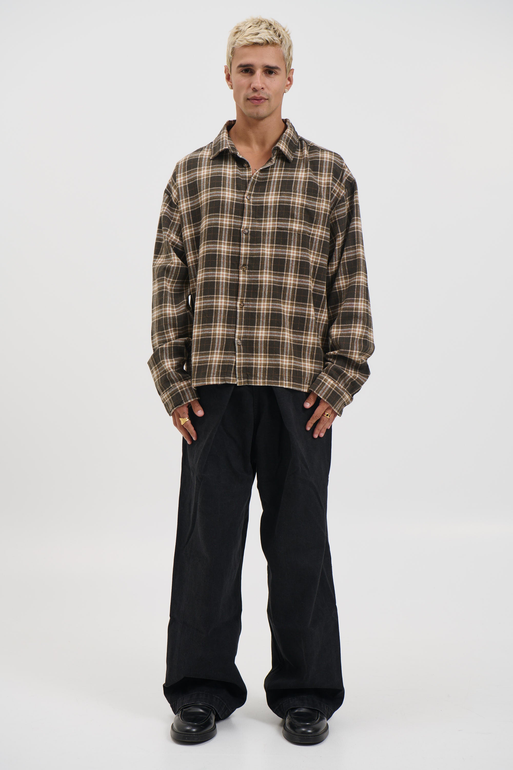 Brooklyn Check Shirt Brown