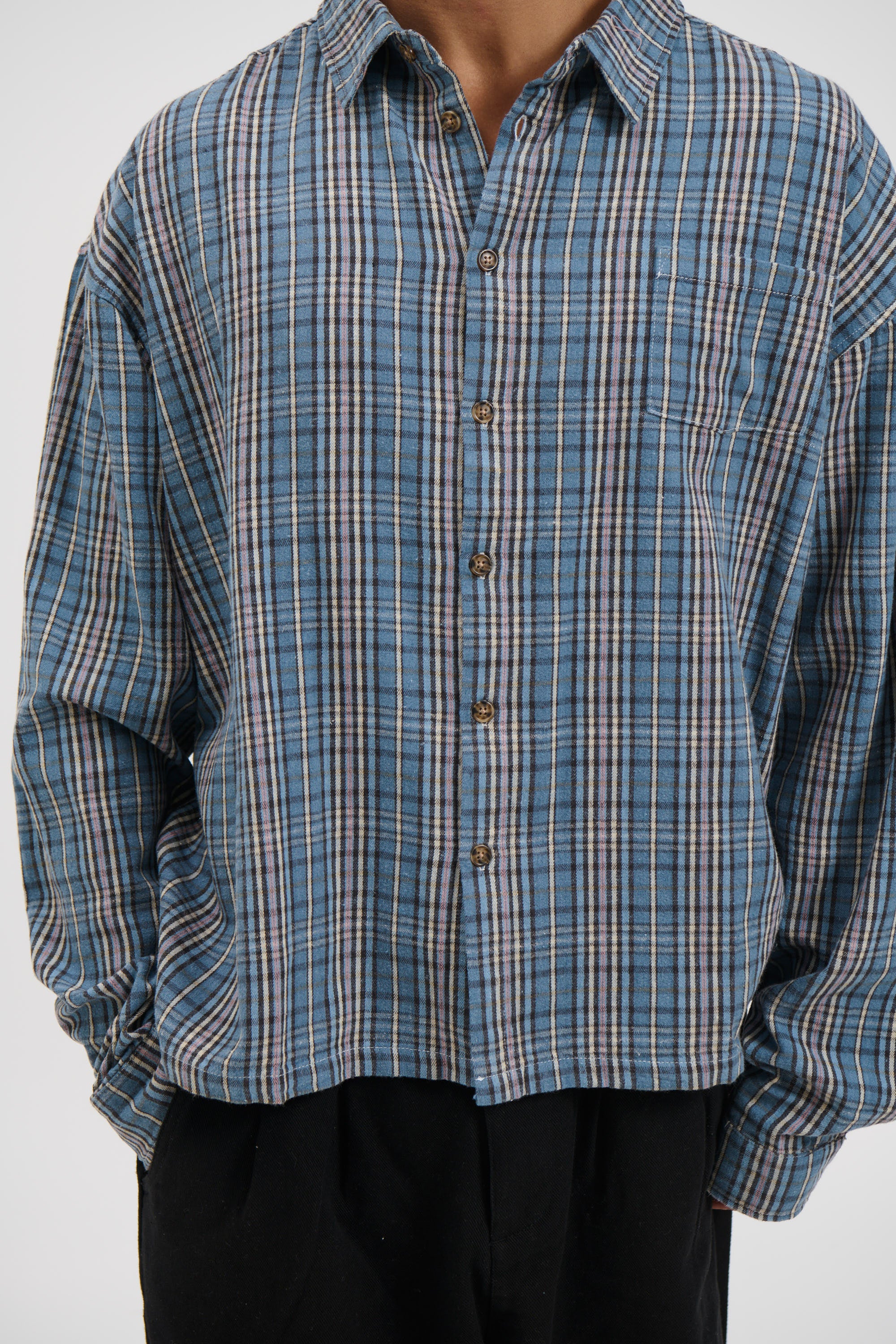 Brooklyn Check Shirt Blue