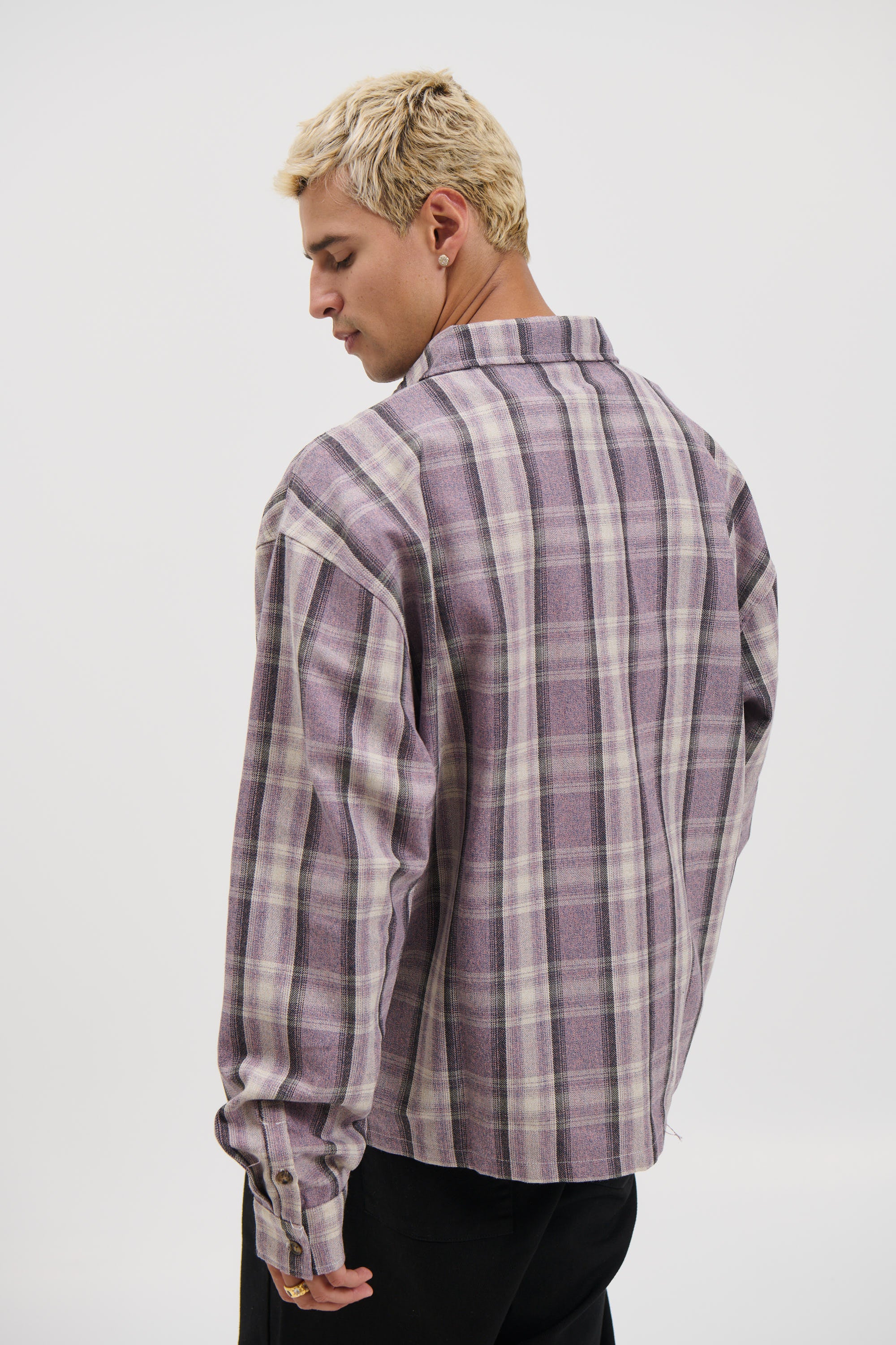 Brooklyn Check Shirt Lilac