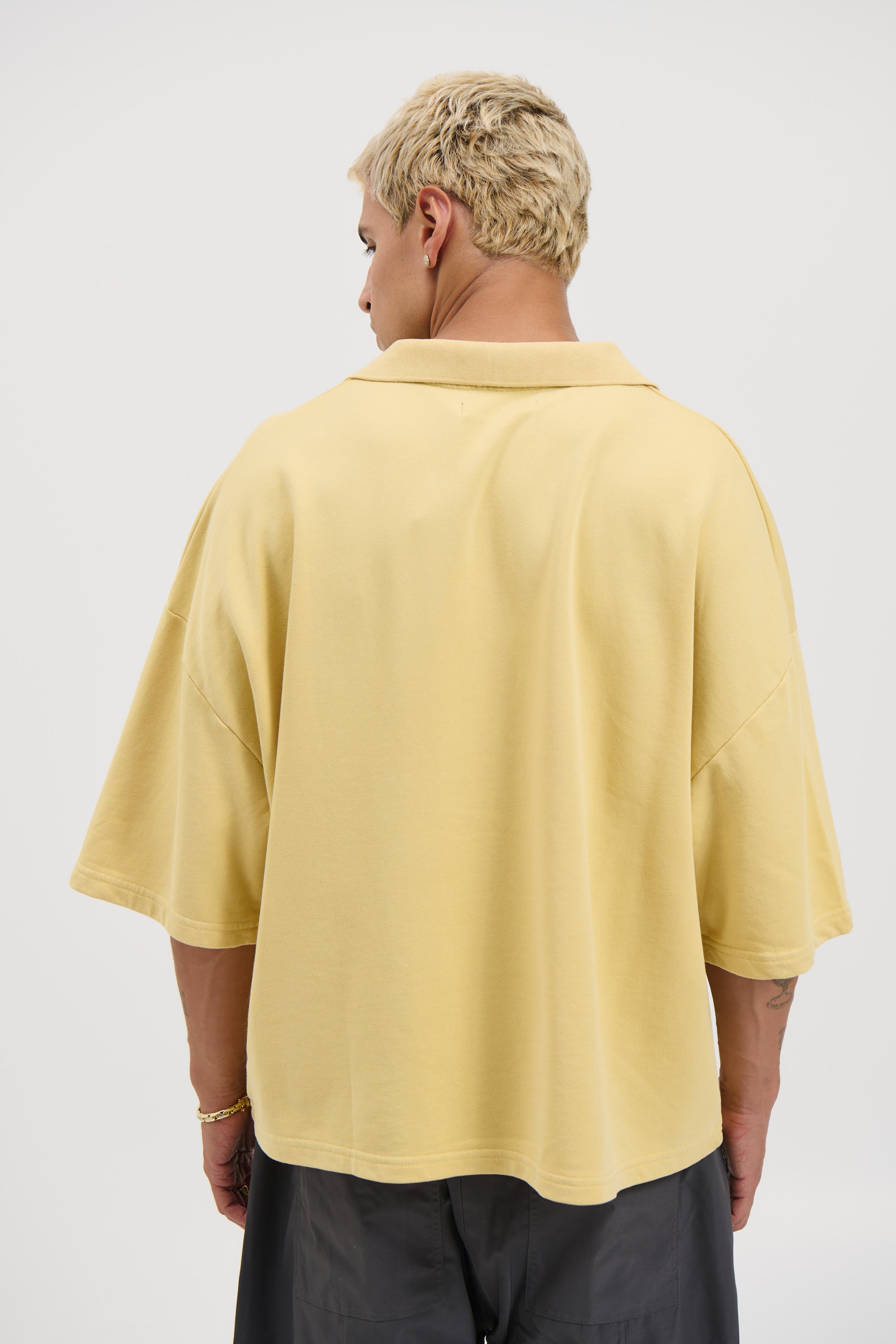 Jersey Crop Polo Butter