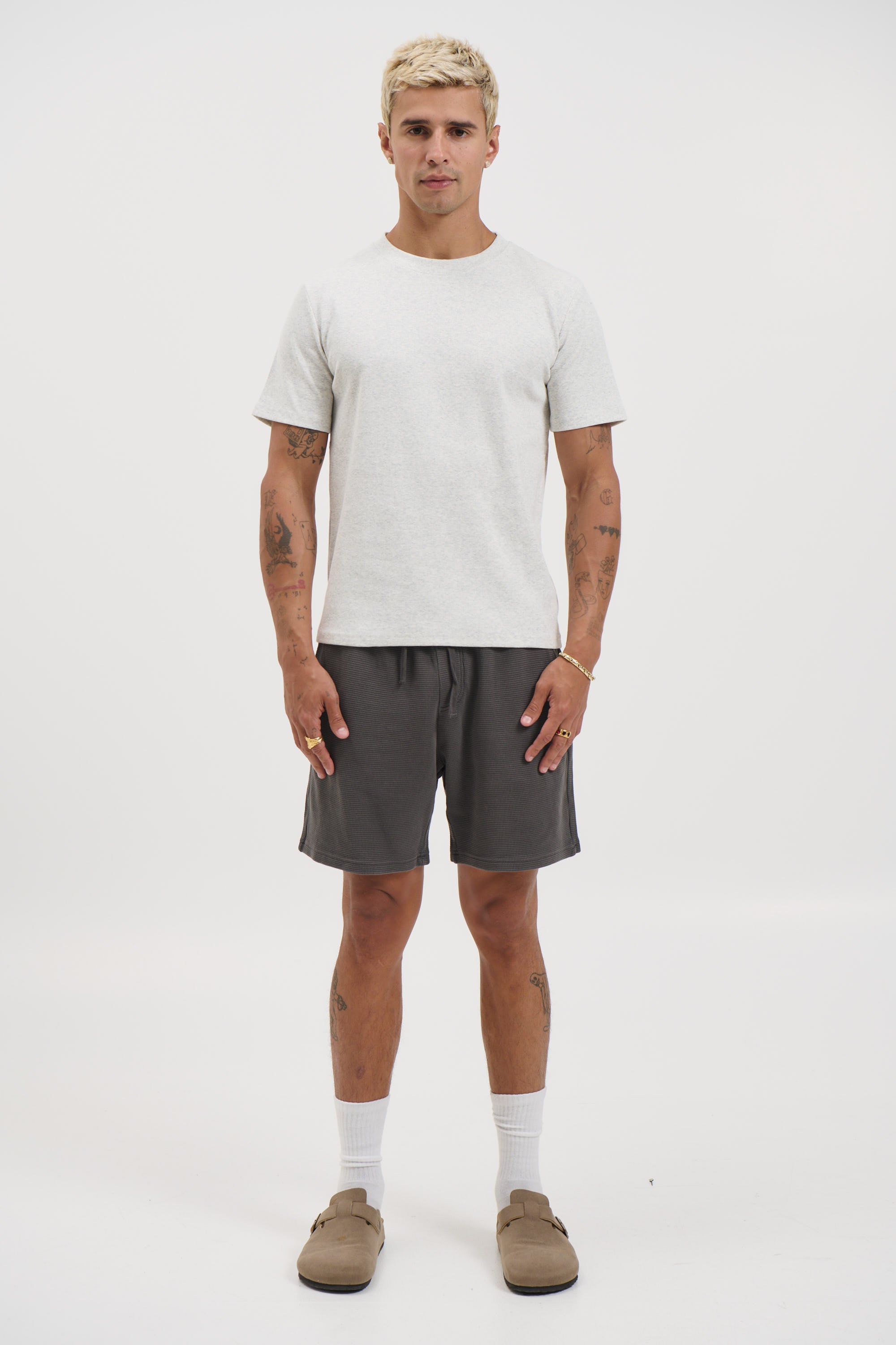 NTH Waffle Short Charcoal