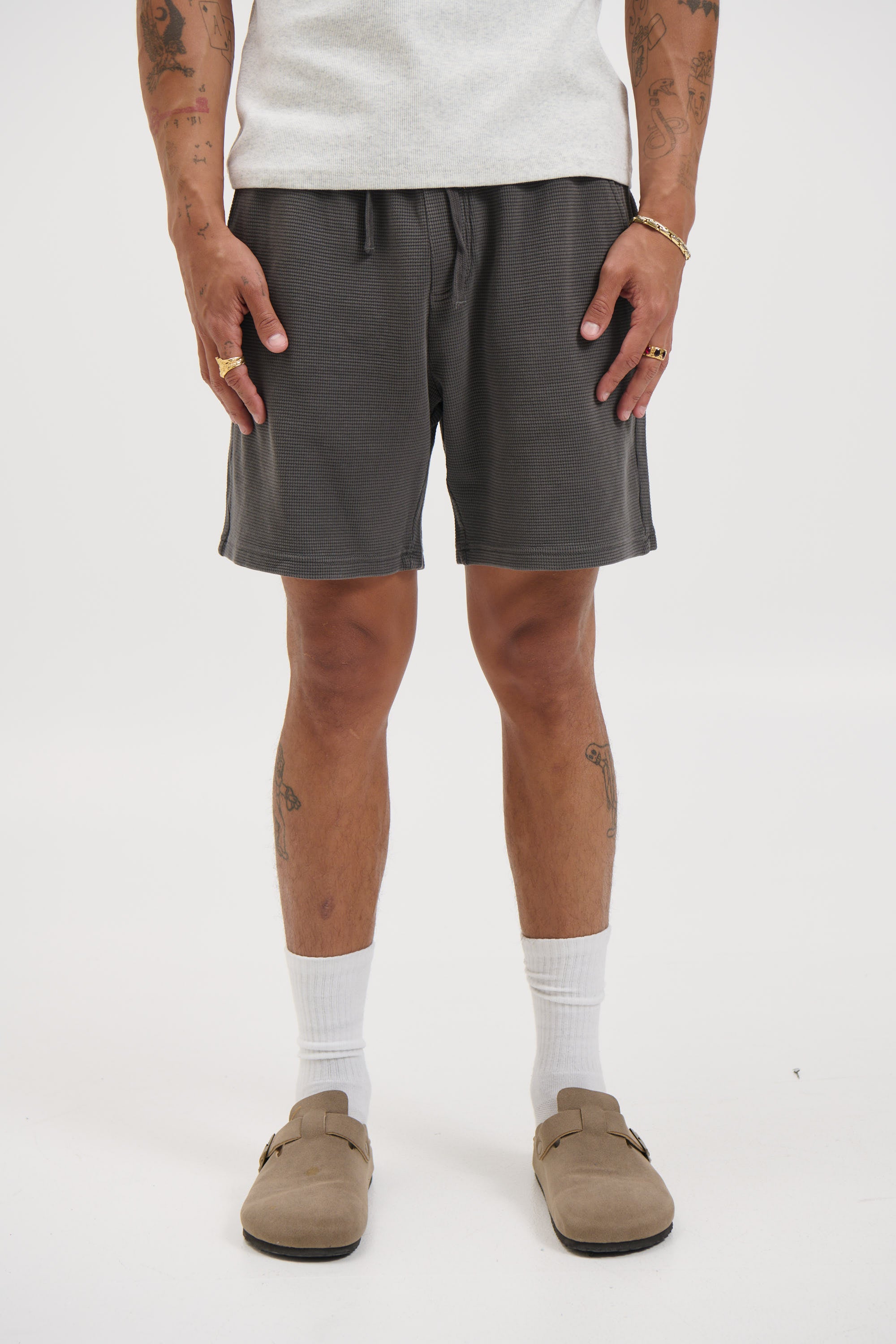 NTH Waffle Short Charcoal