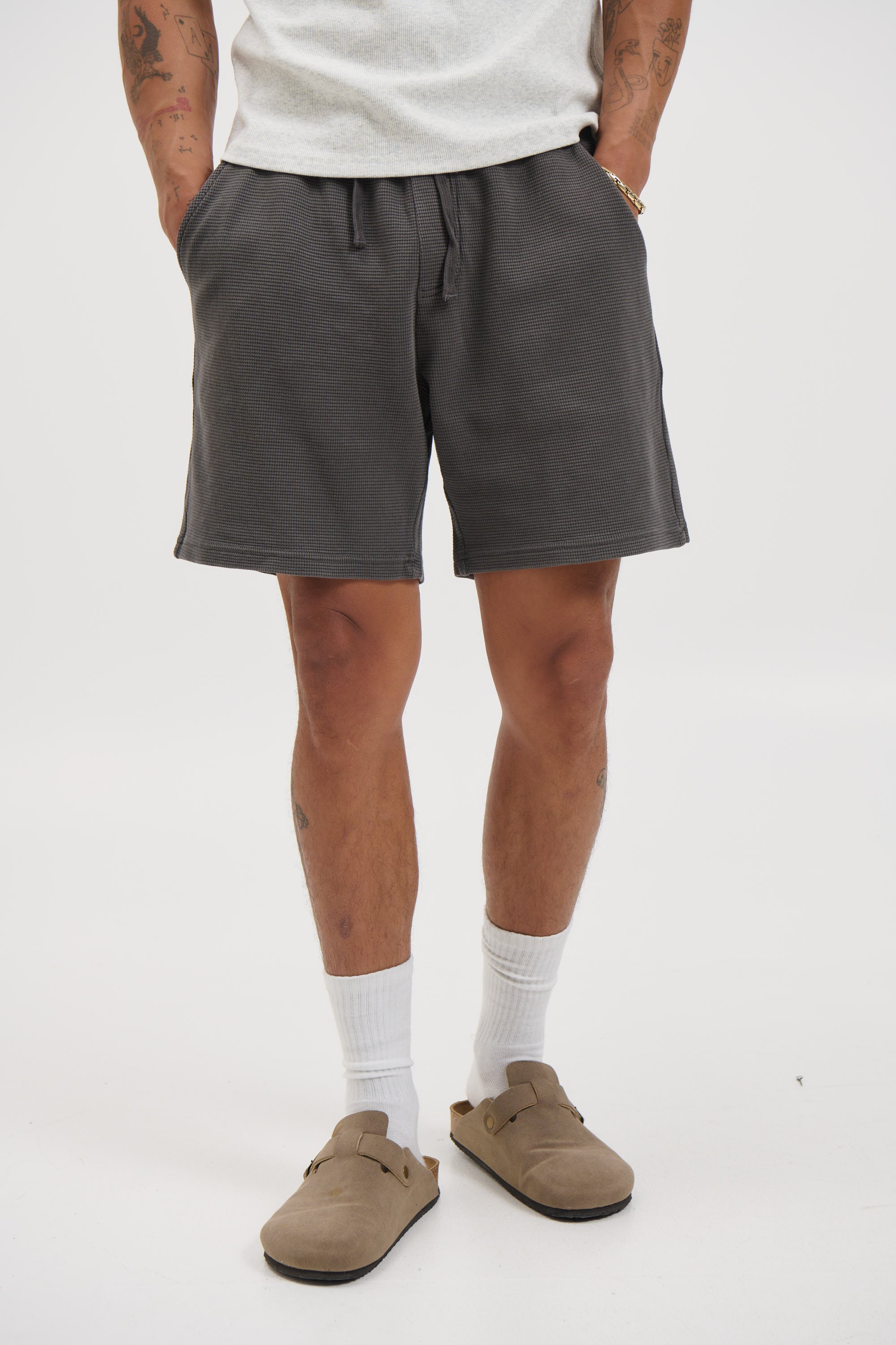 NTH Waffle Short Charcoal