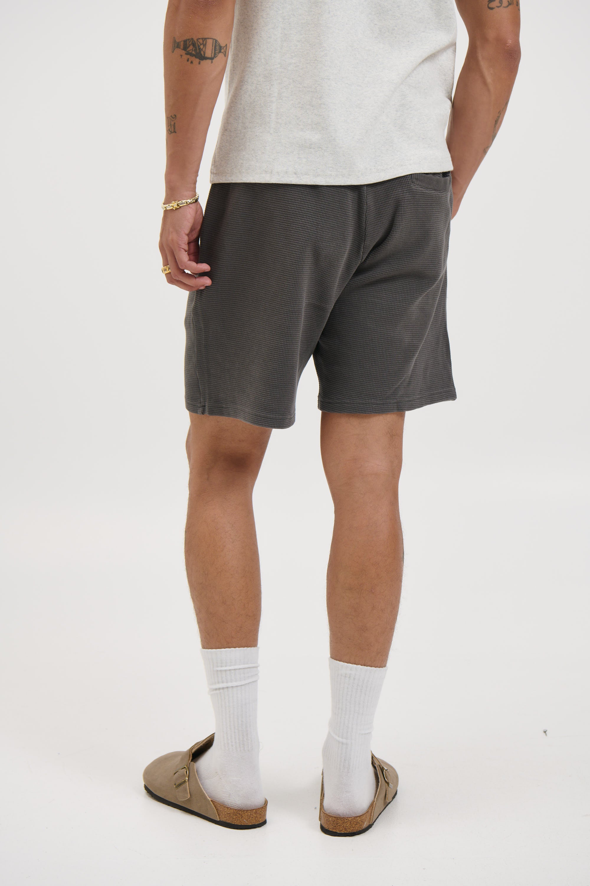 NTH Waffle Short Charcoal