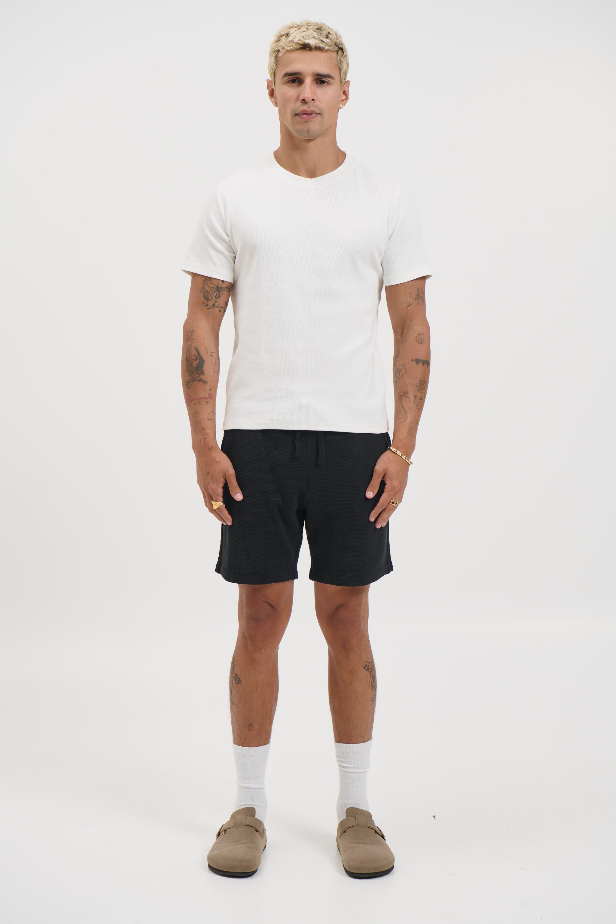 NTH Waffle Short Black