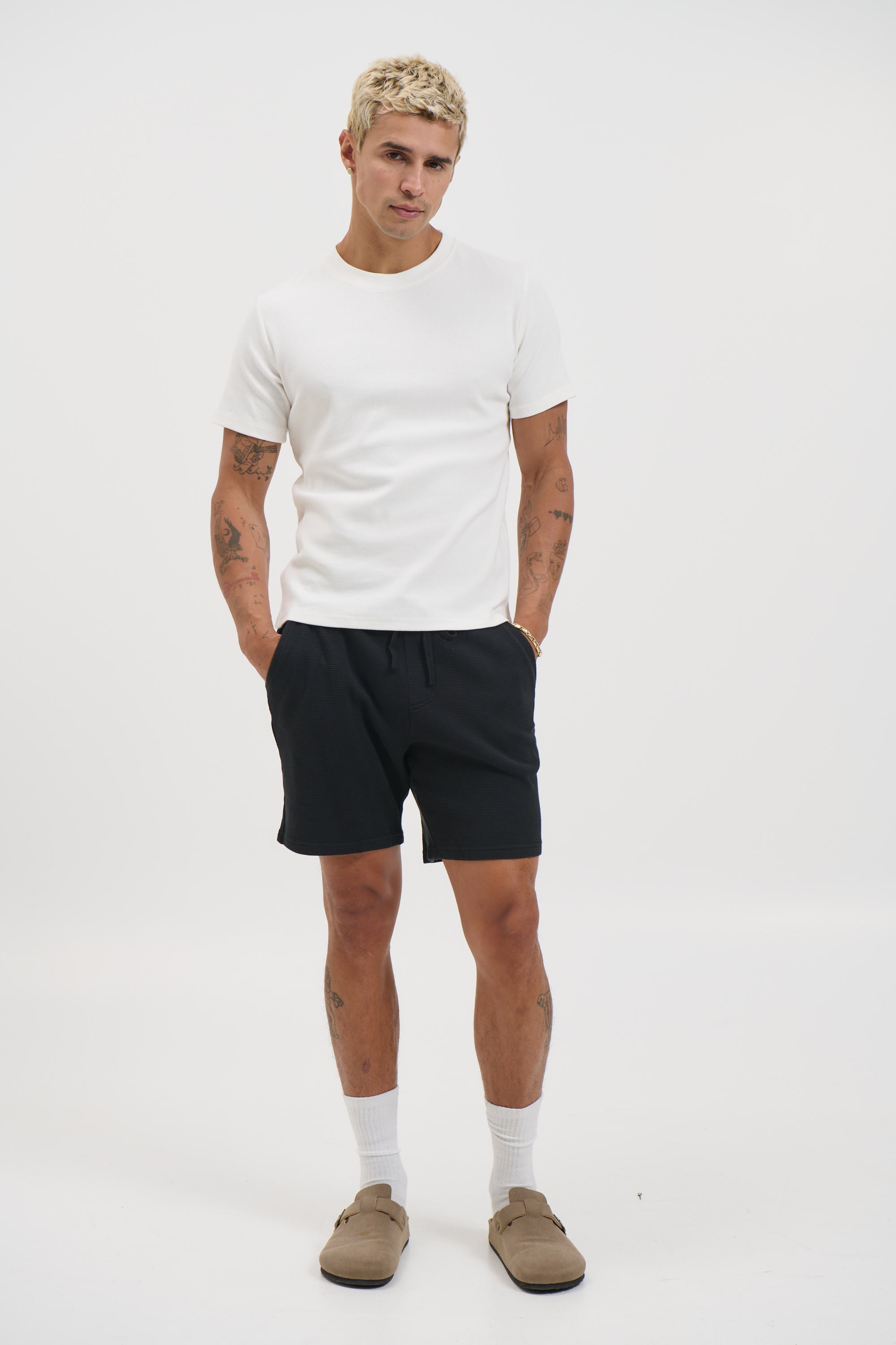 NTH Waffle Short Black
