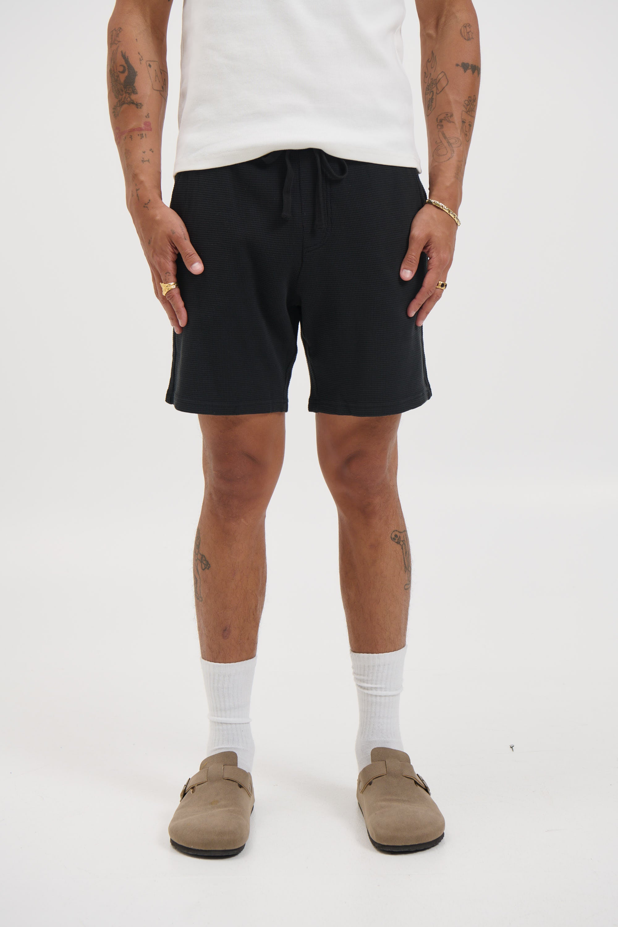 NTH Waffle Short Black