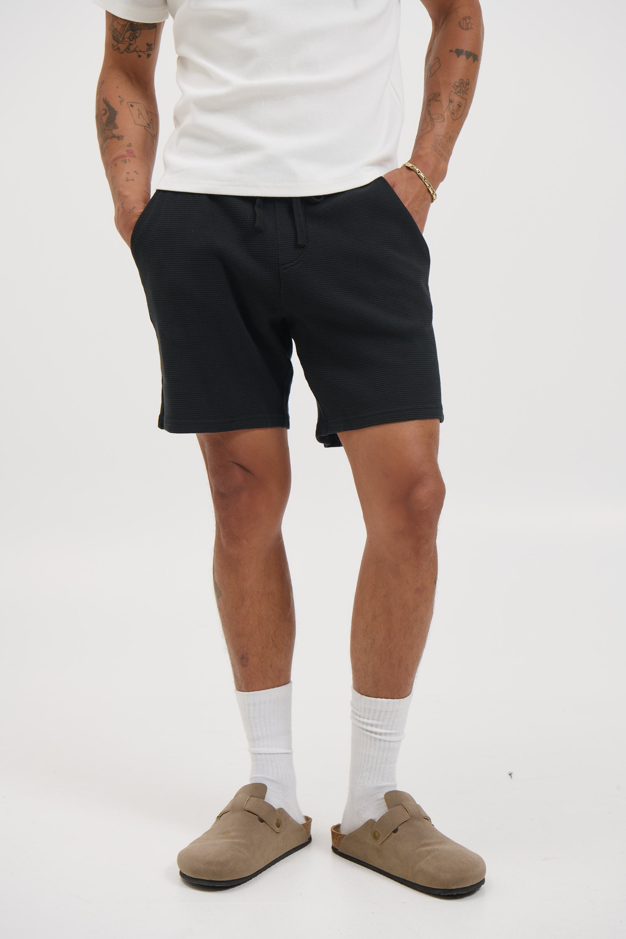 NTH Waffle Short Black