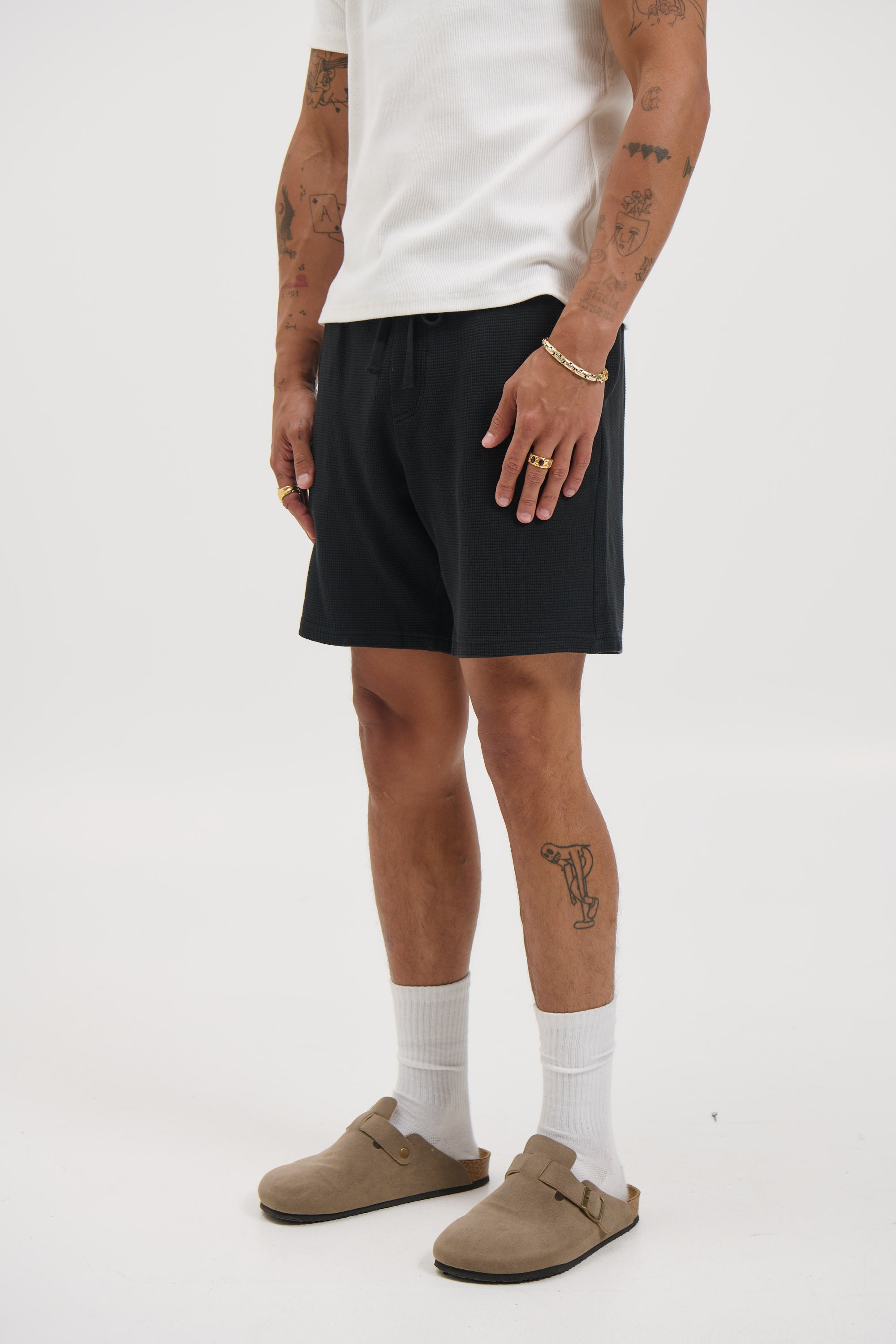 NTH Waffle Short Black