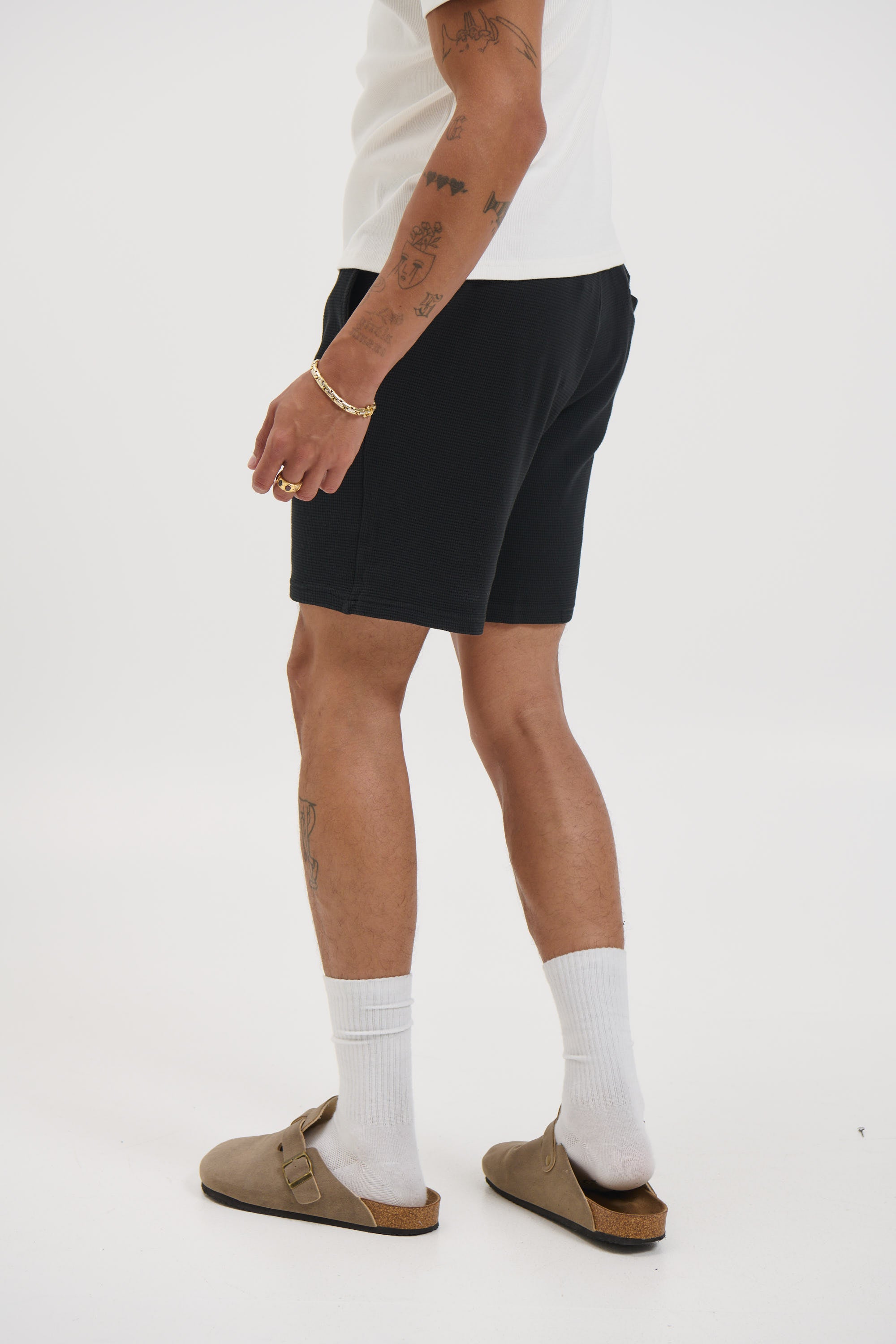NTH Waffle Short Black