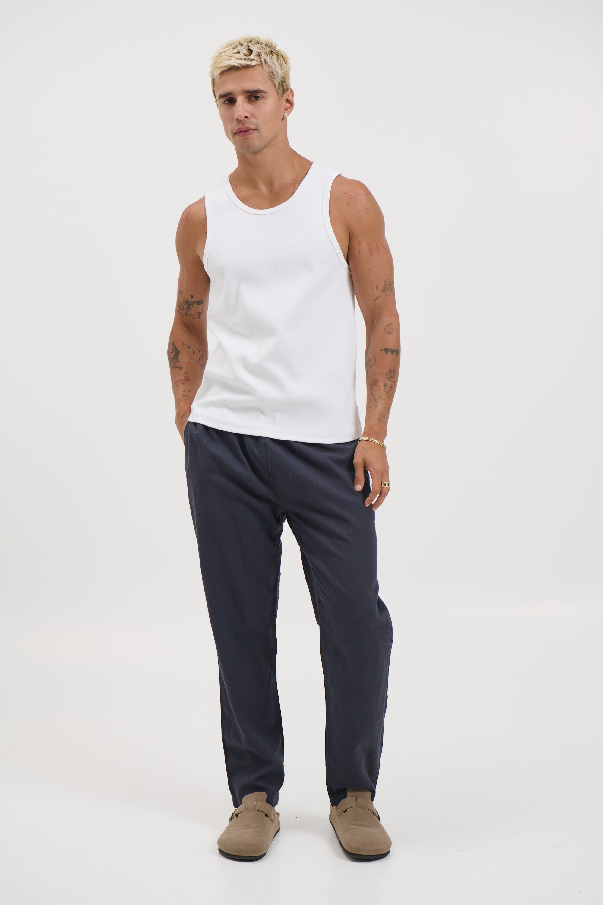 NTH Linen Pant Navy