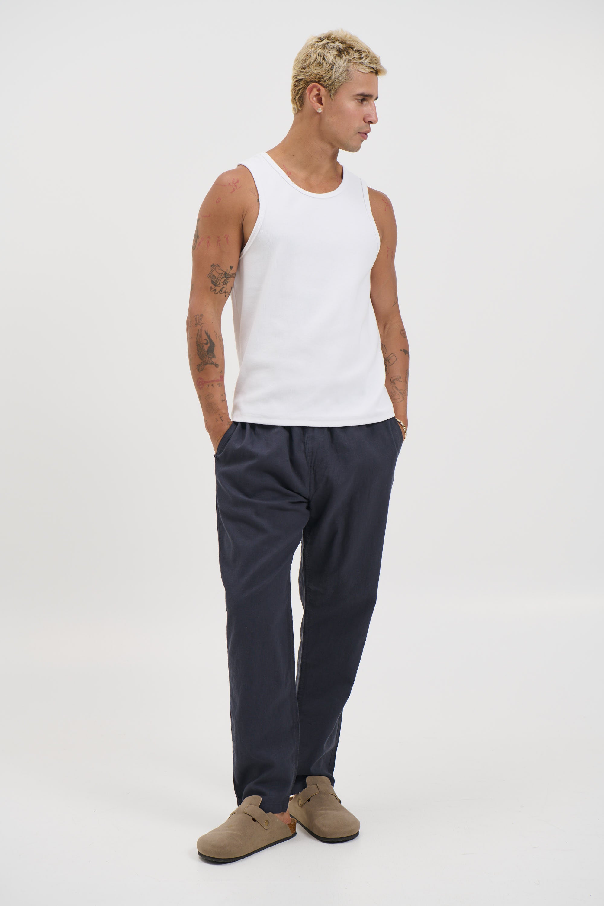 NTH Linen Pant Navy