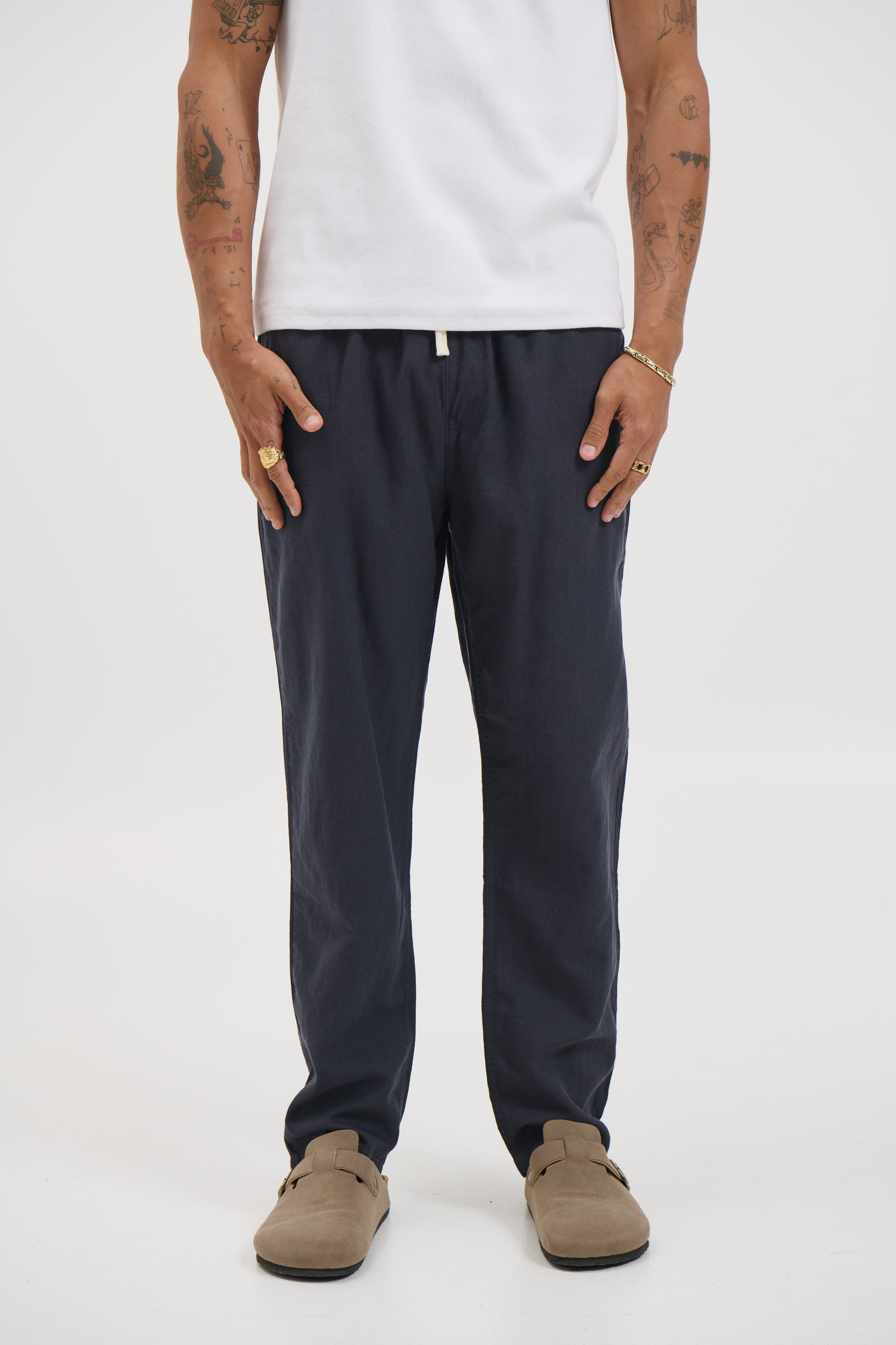 NTH Linen Pant Navy