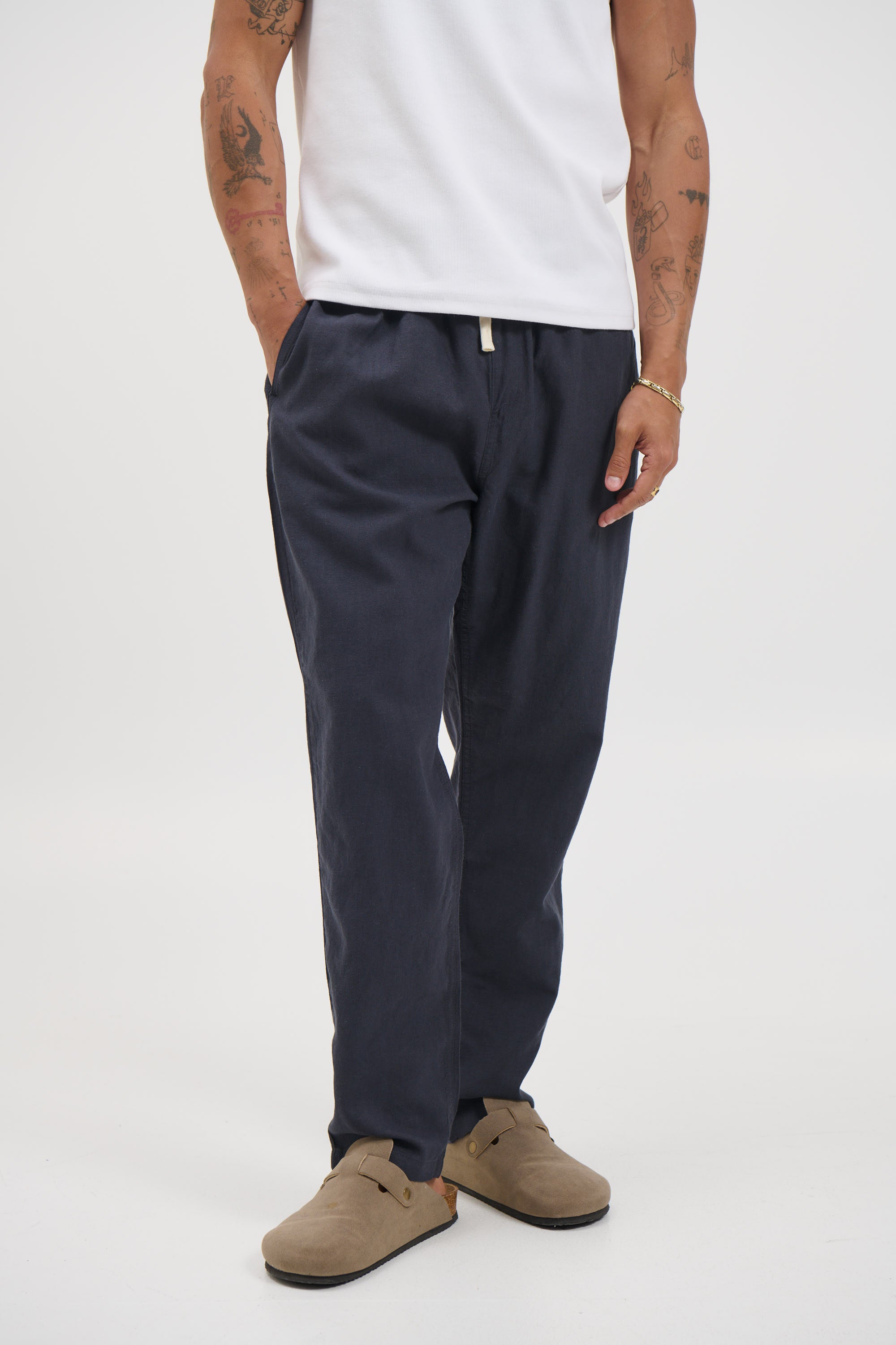 NTH Linen Pant Navy