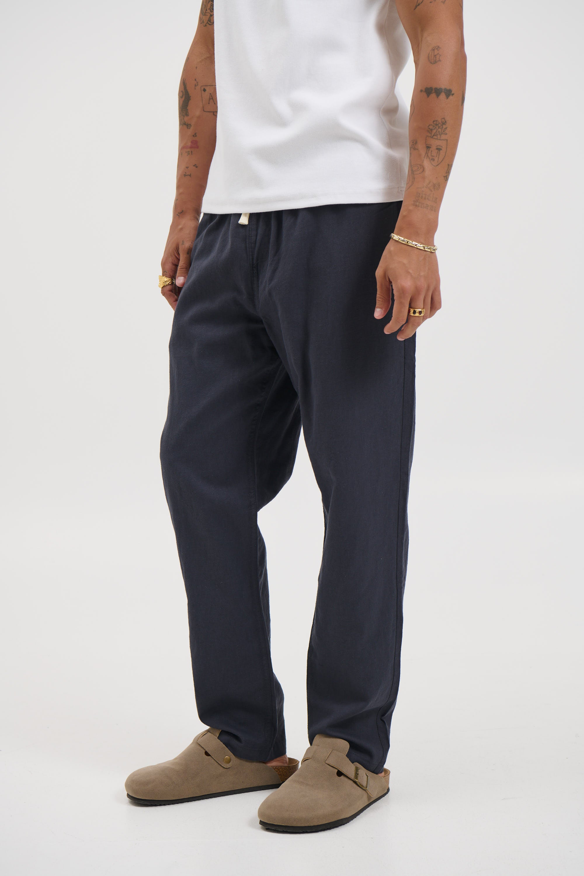 NTH Linen Pant Navy