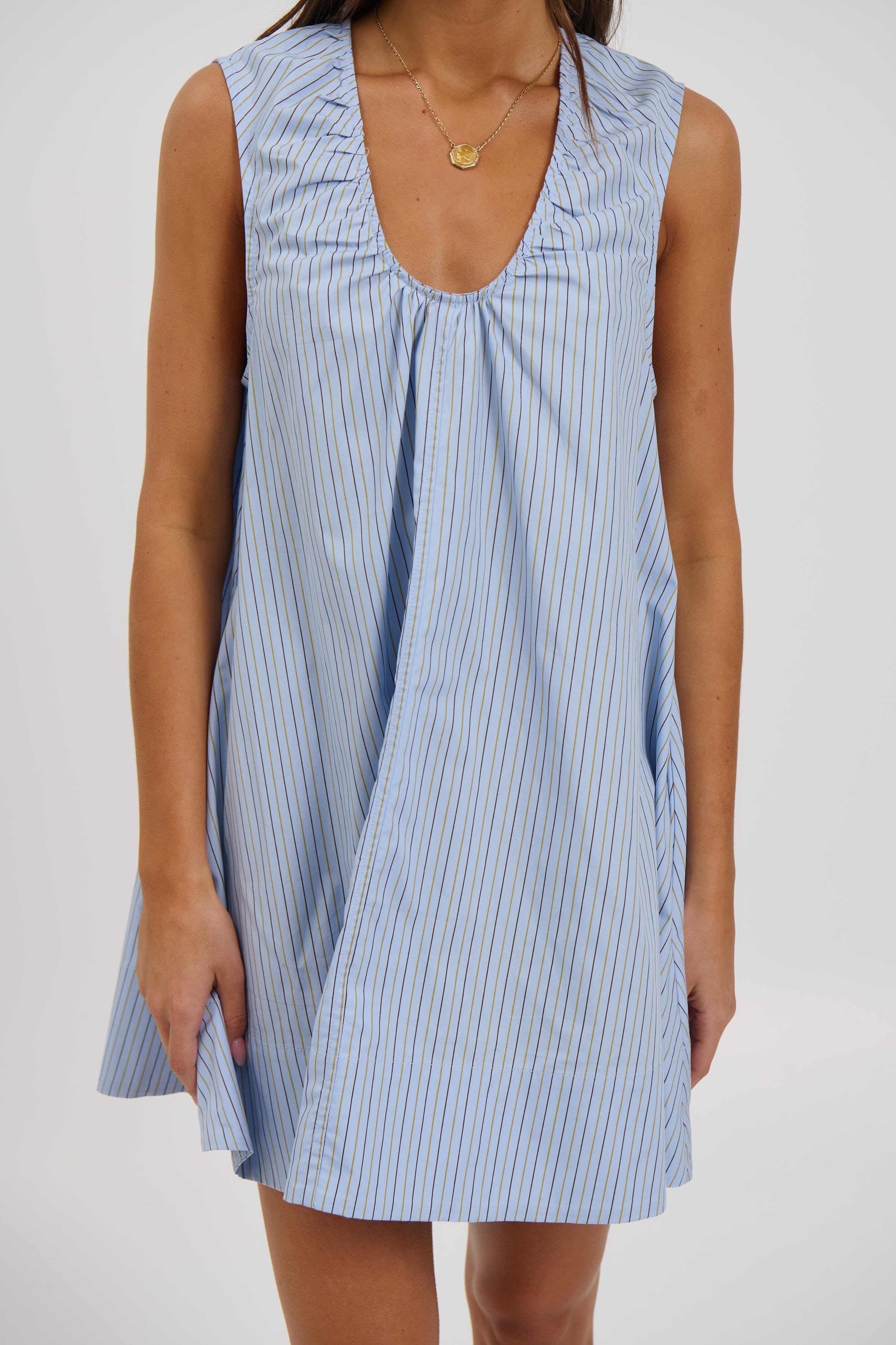 Sydney Mini Dress Blue Stripe
