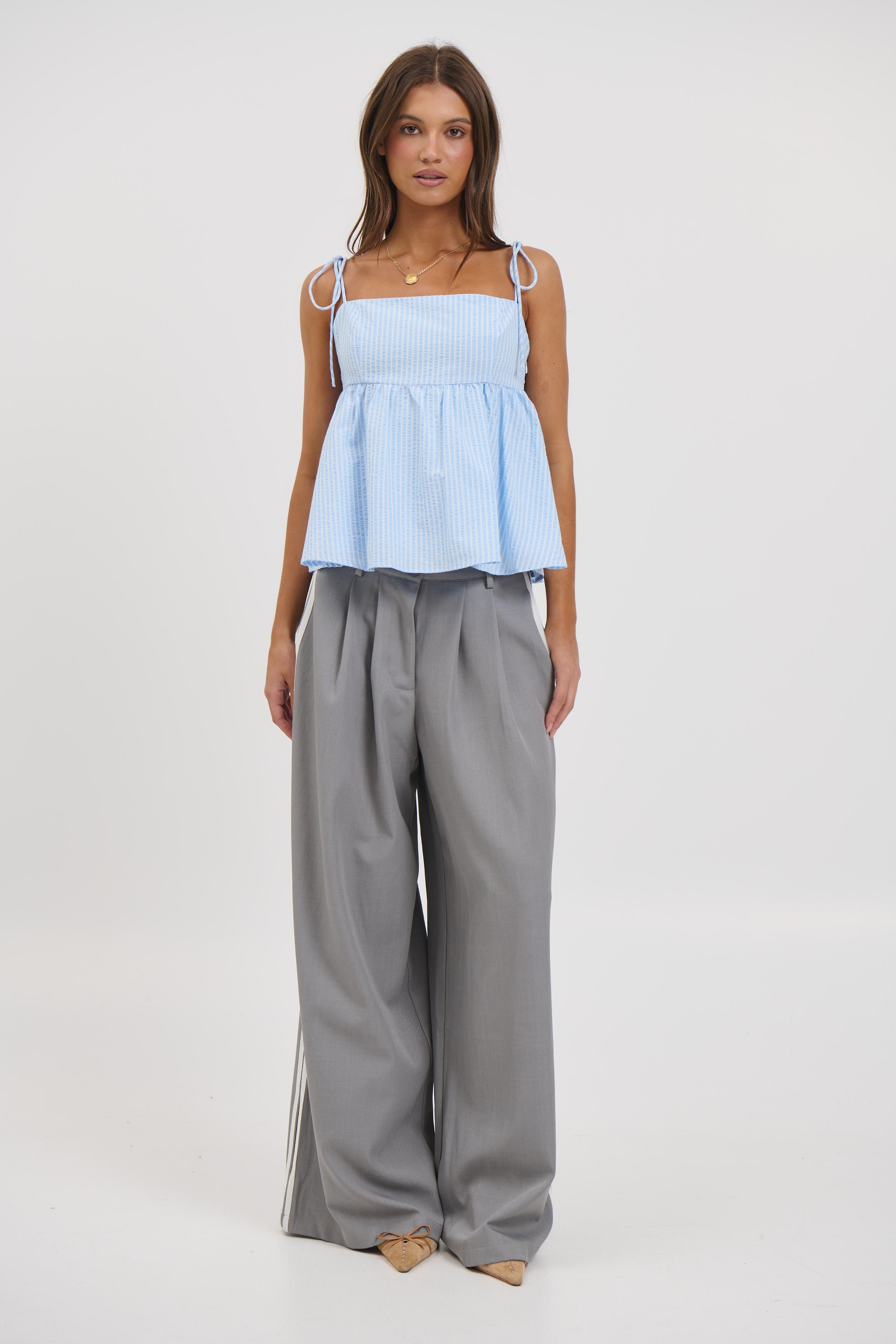 Chontelle Babydoll Top Sky