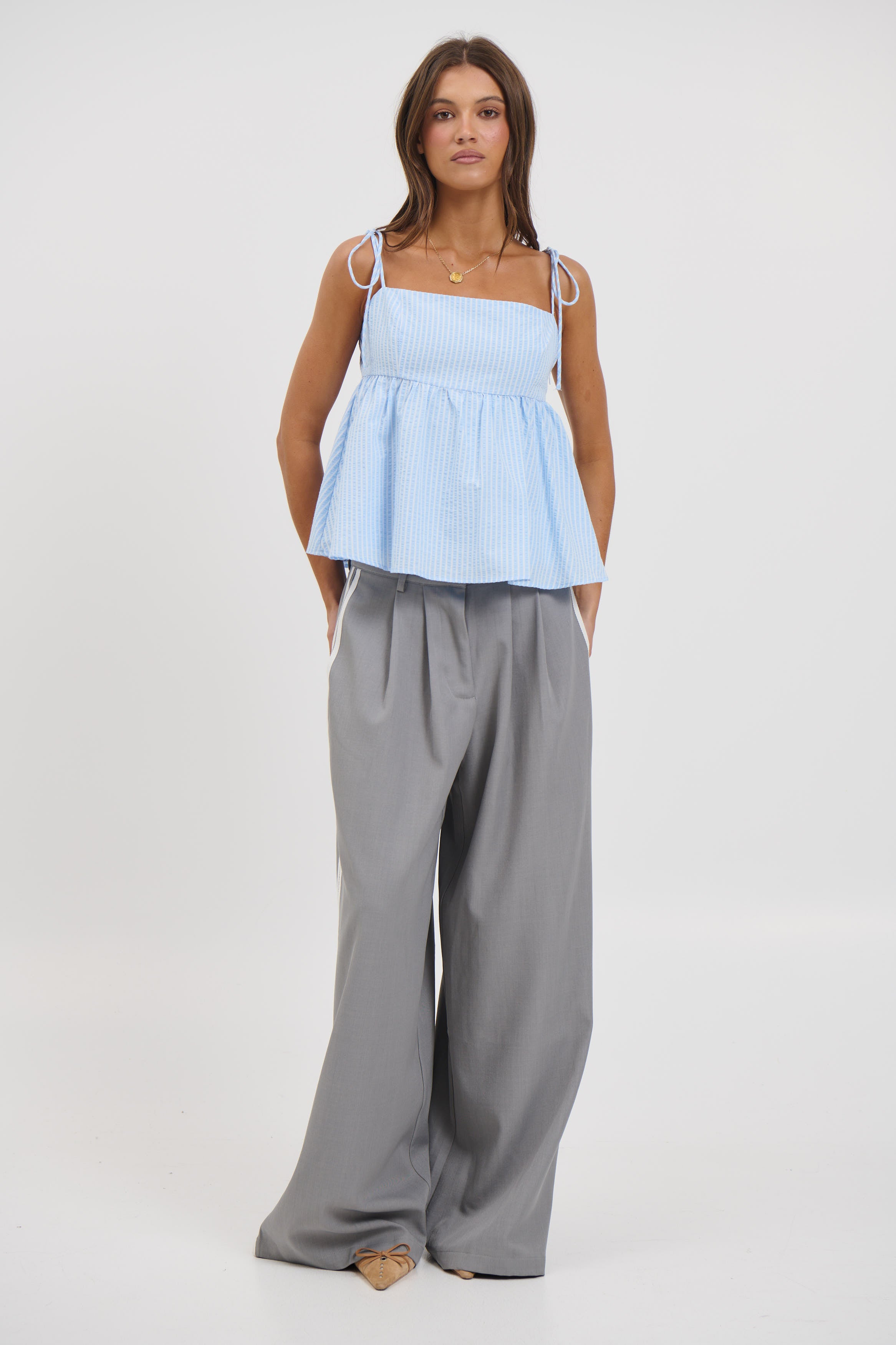 Chontelle Babydoll Top Sky