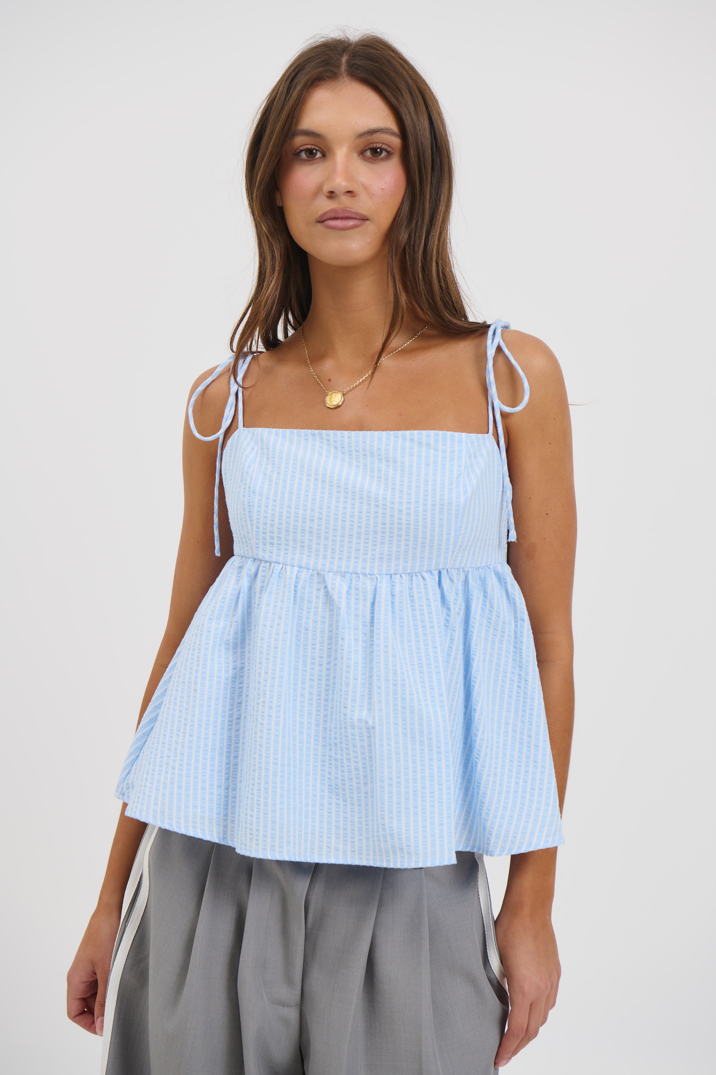 Chontelle Babydoll Top Sky