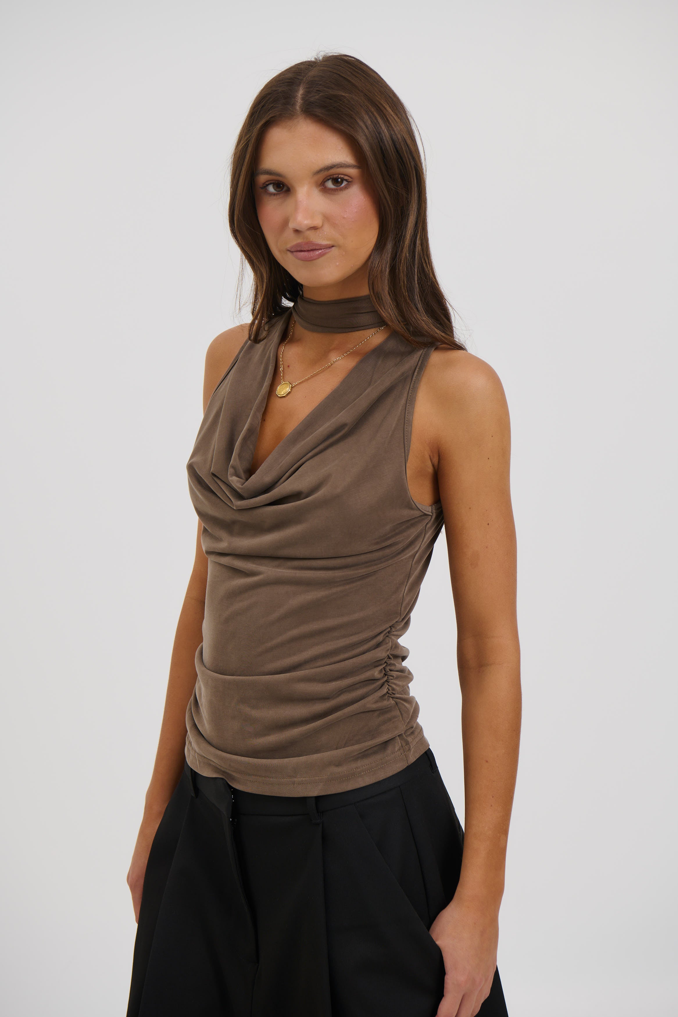 Eliza Top Brown