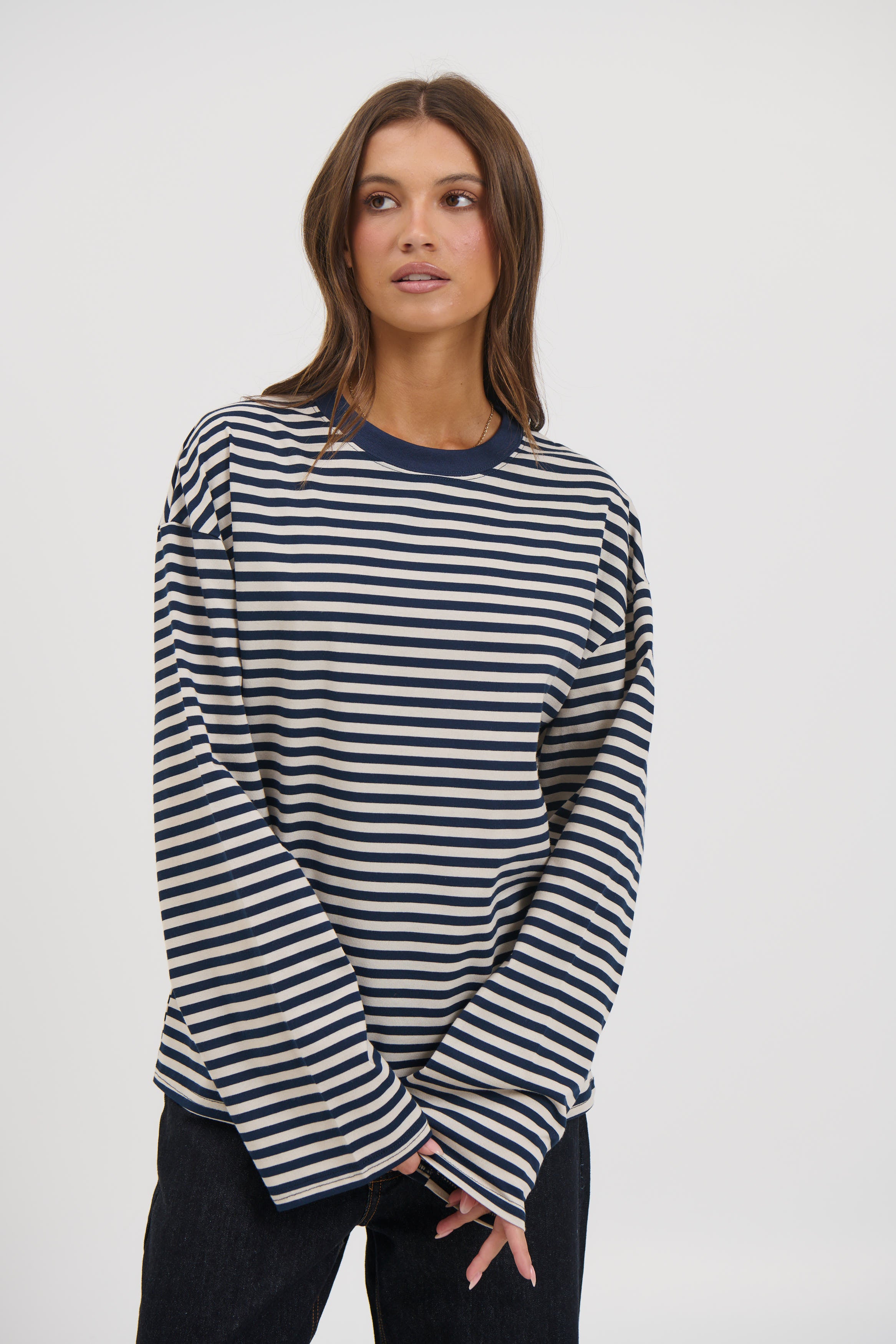 Sadie Long Sleeve Navy