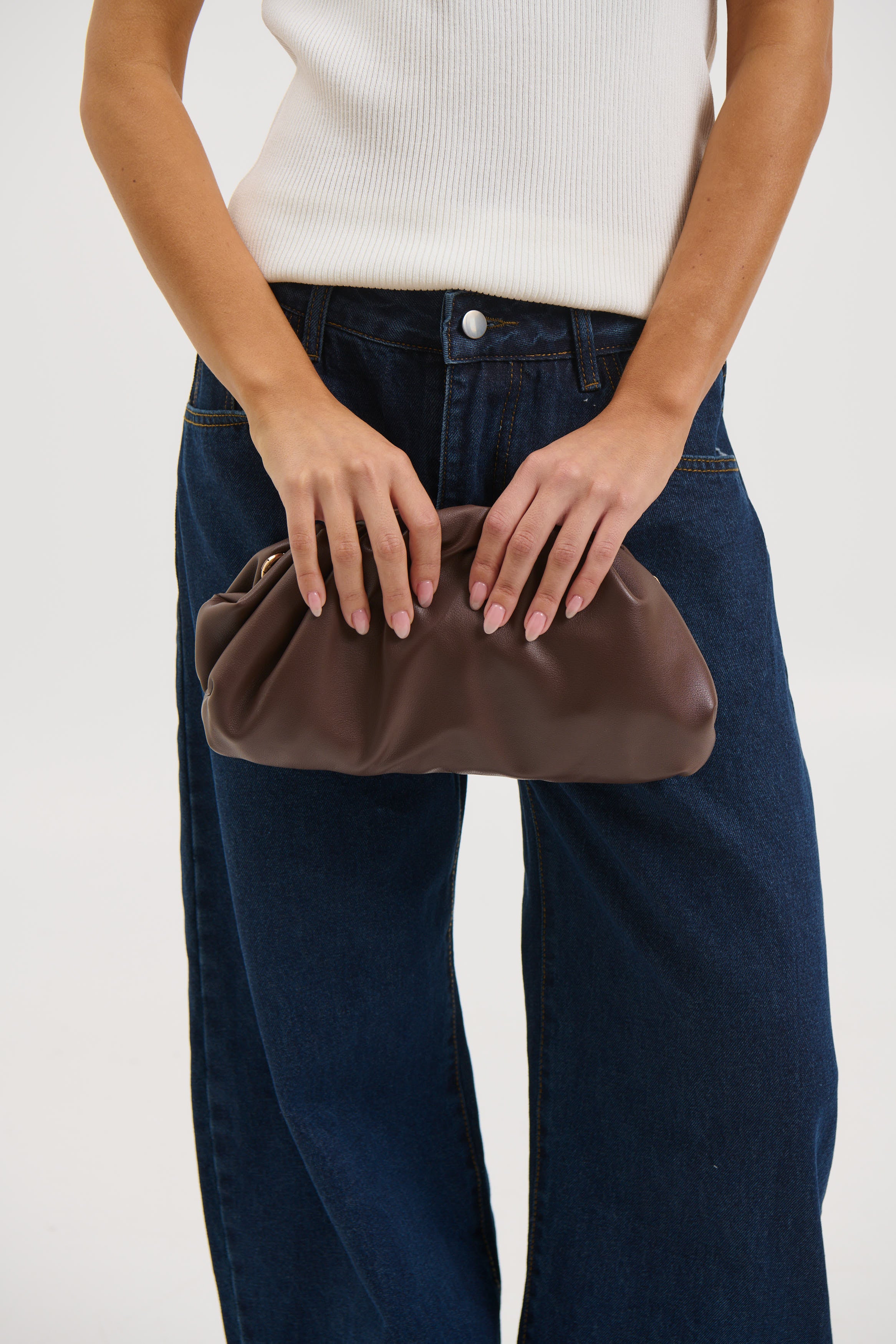 The Kyla Clutch Chocolate