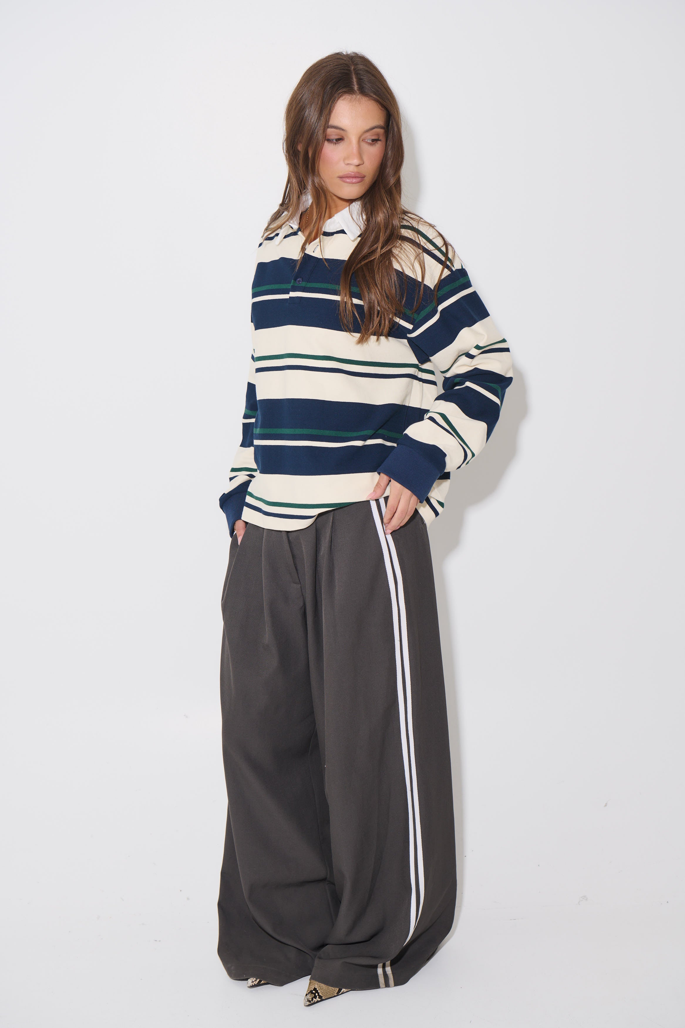 Preppy Jersey Midnight Stripe