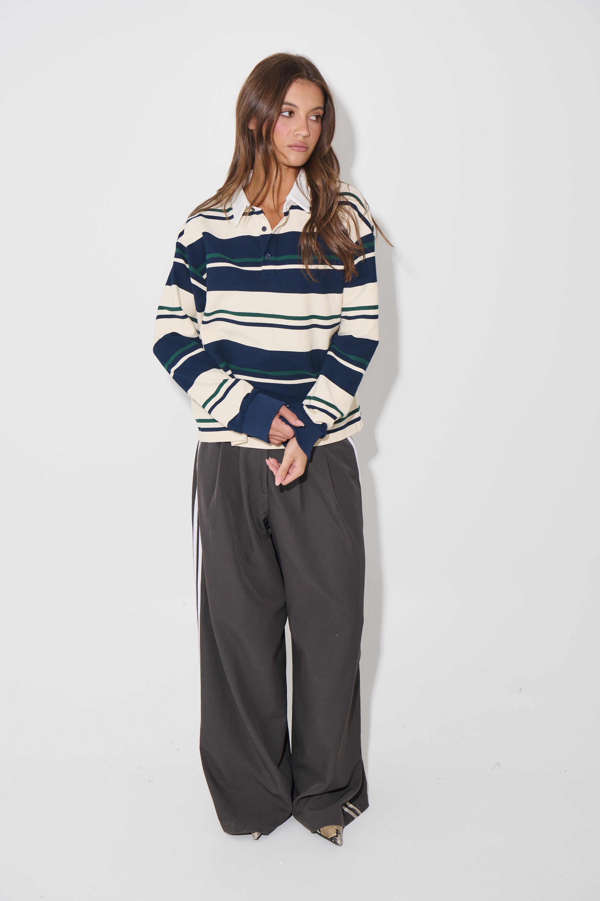 Preppy Jersey Midnight Stripe