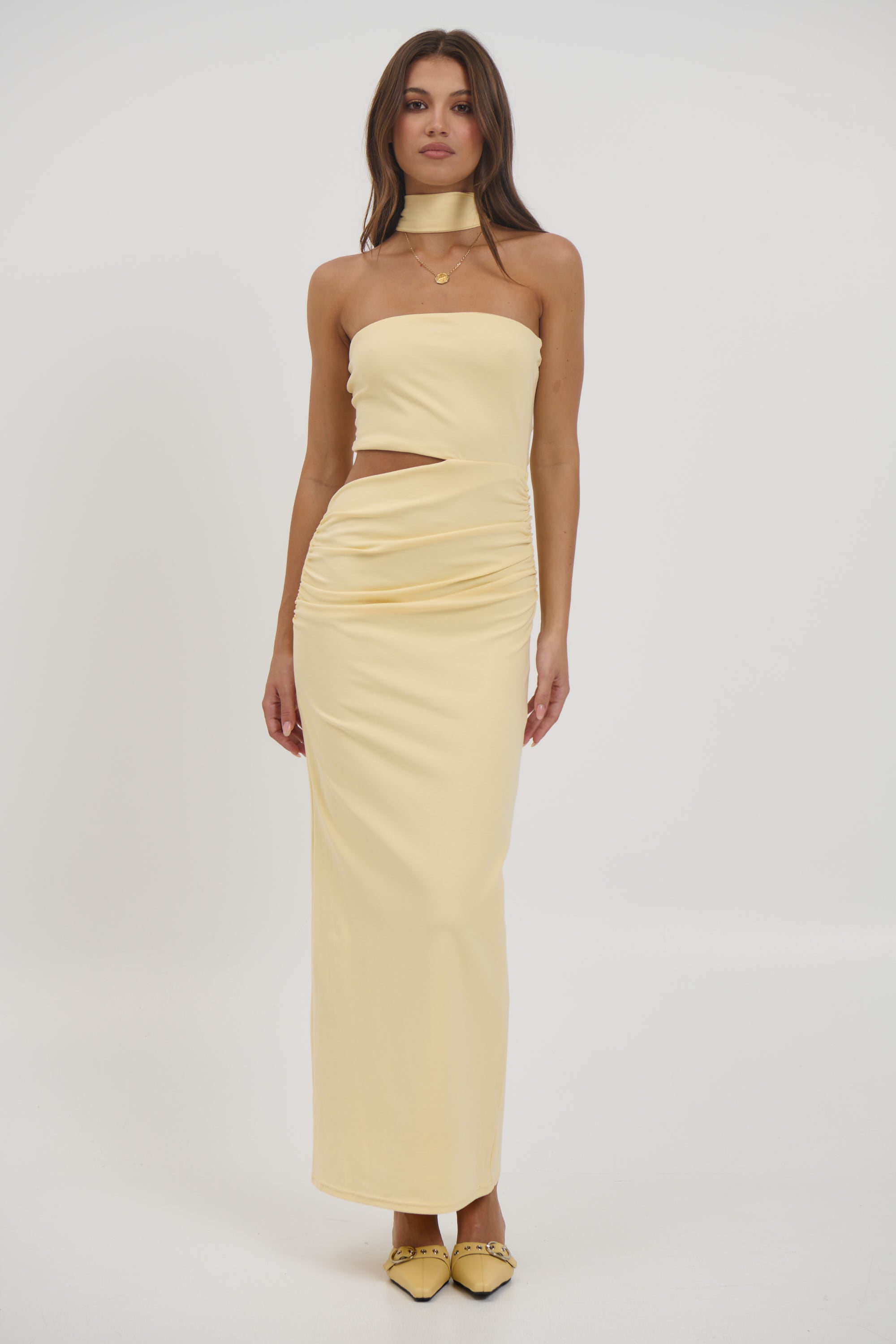 Selena Maxi Dress Lemon