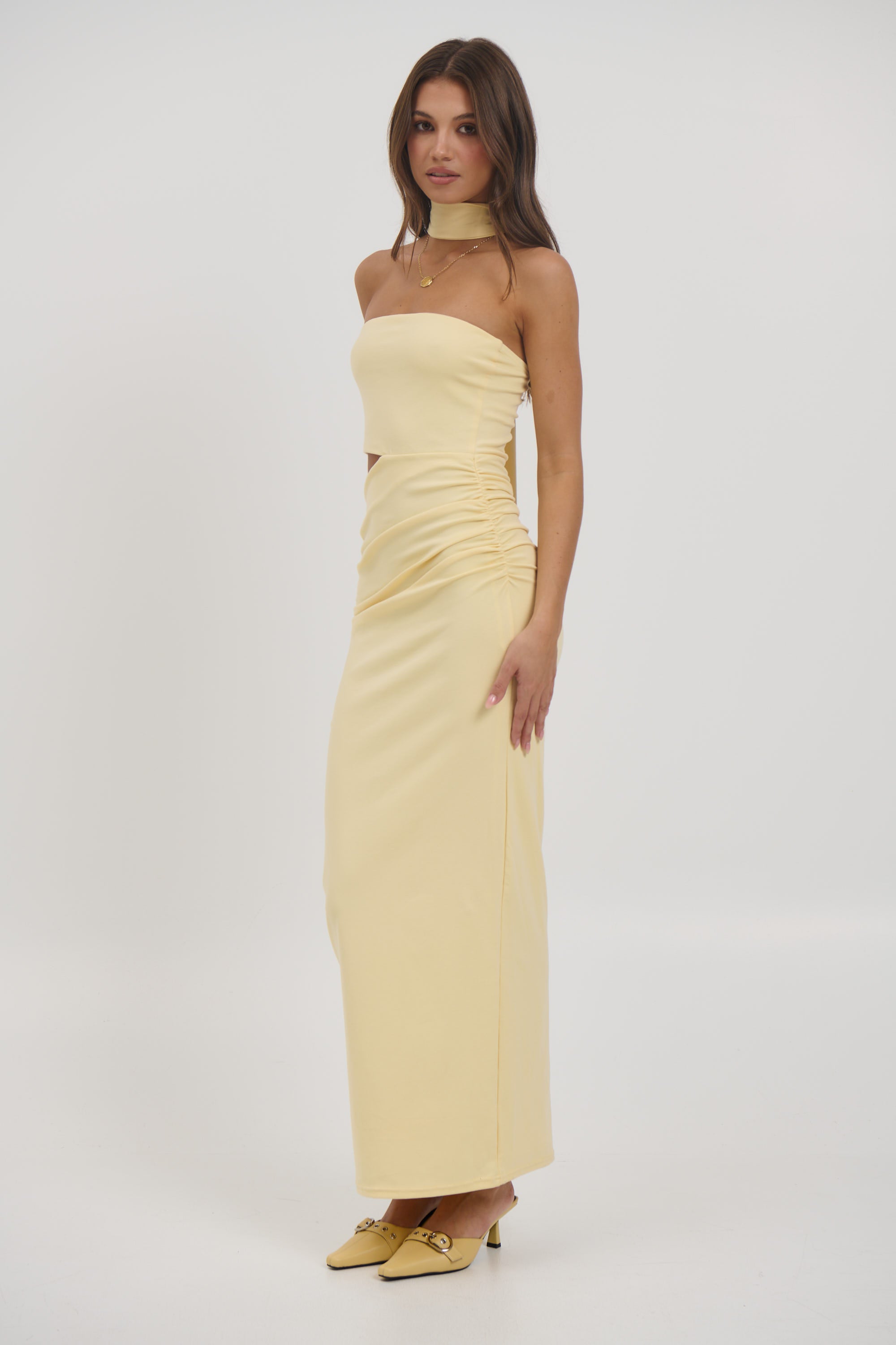 Selena Maxi Dress Lemon