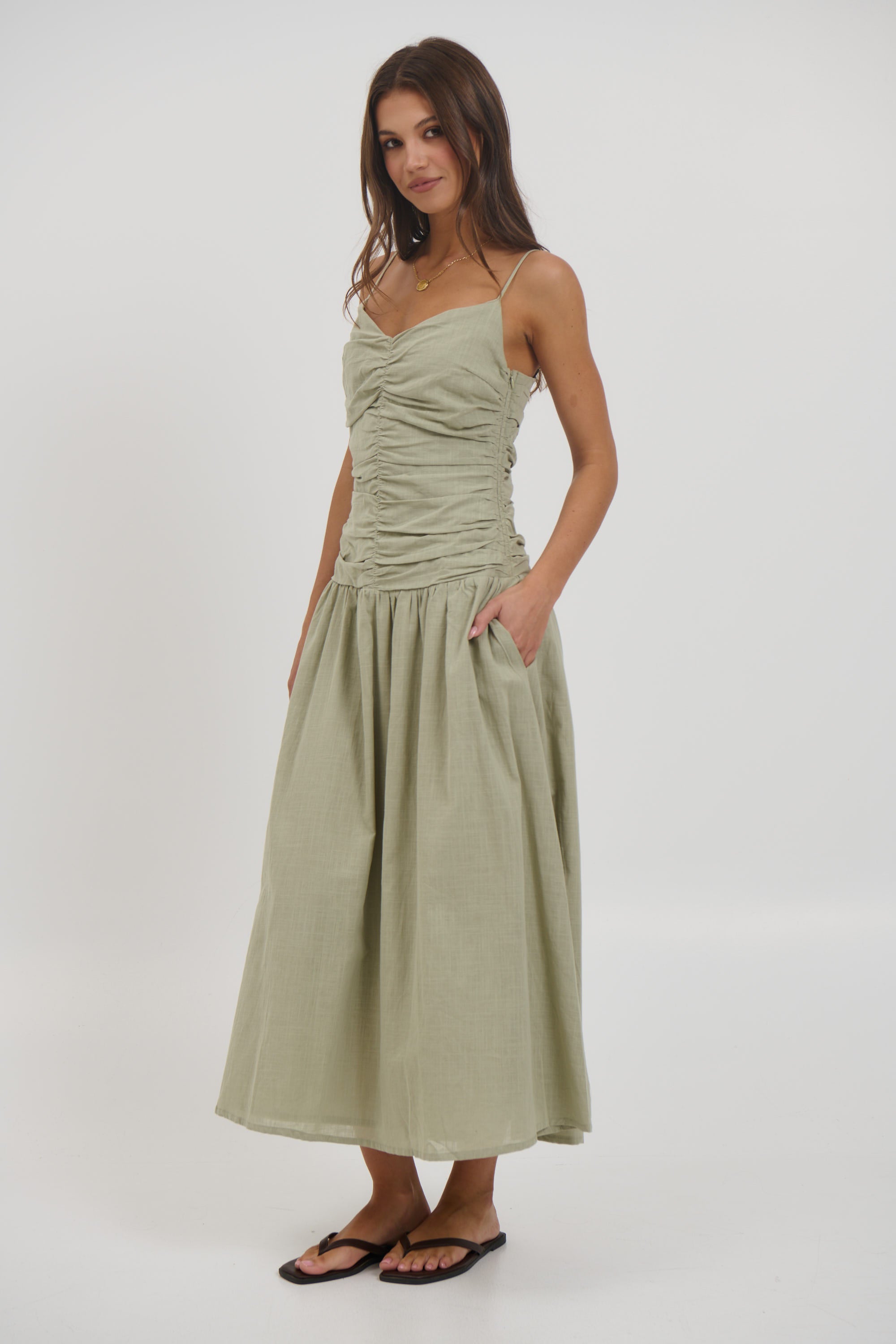 Amity Midi Dress Sage