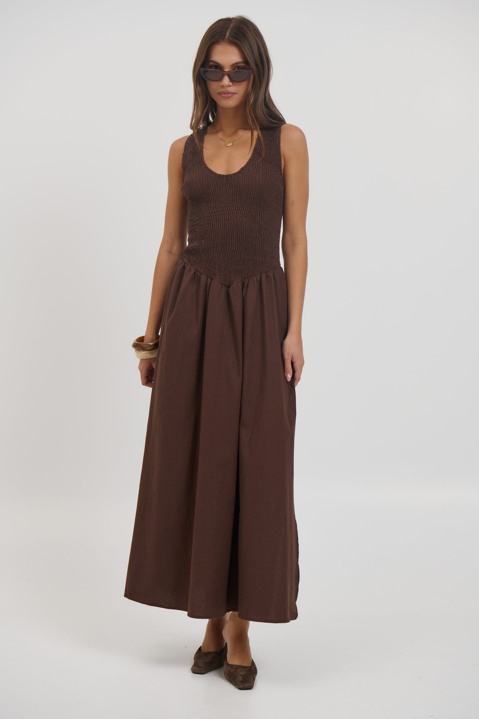 Destiny Maxi Dress Chocolate