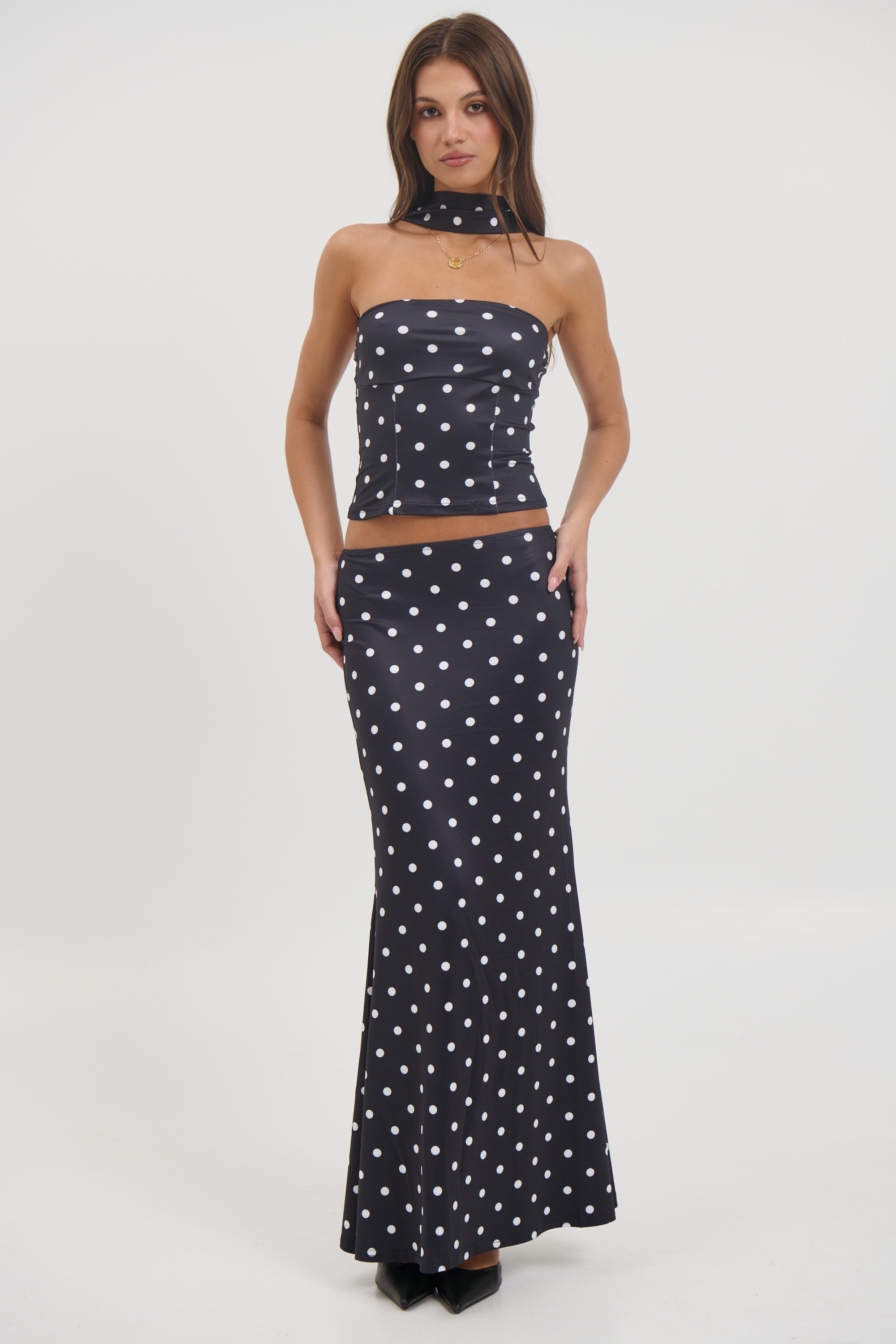 Viktoria Polk Dot Set Black