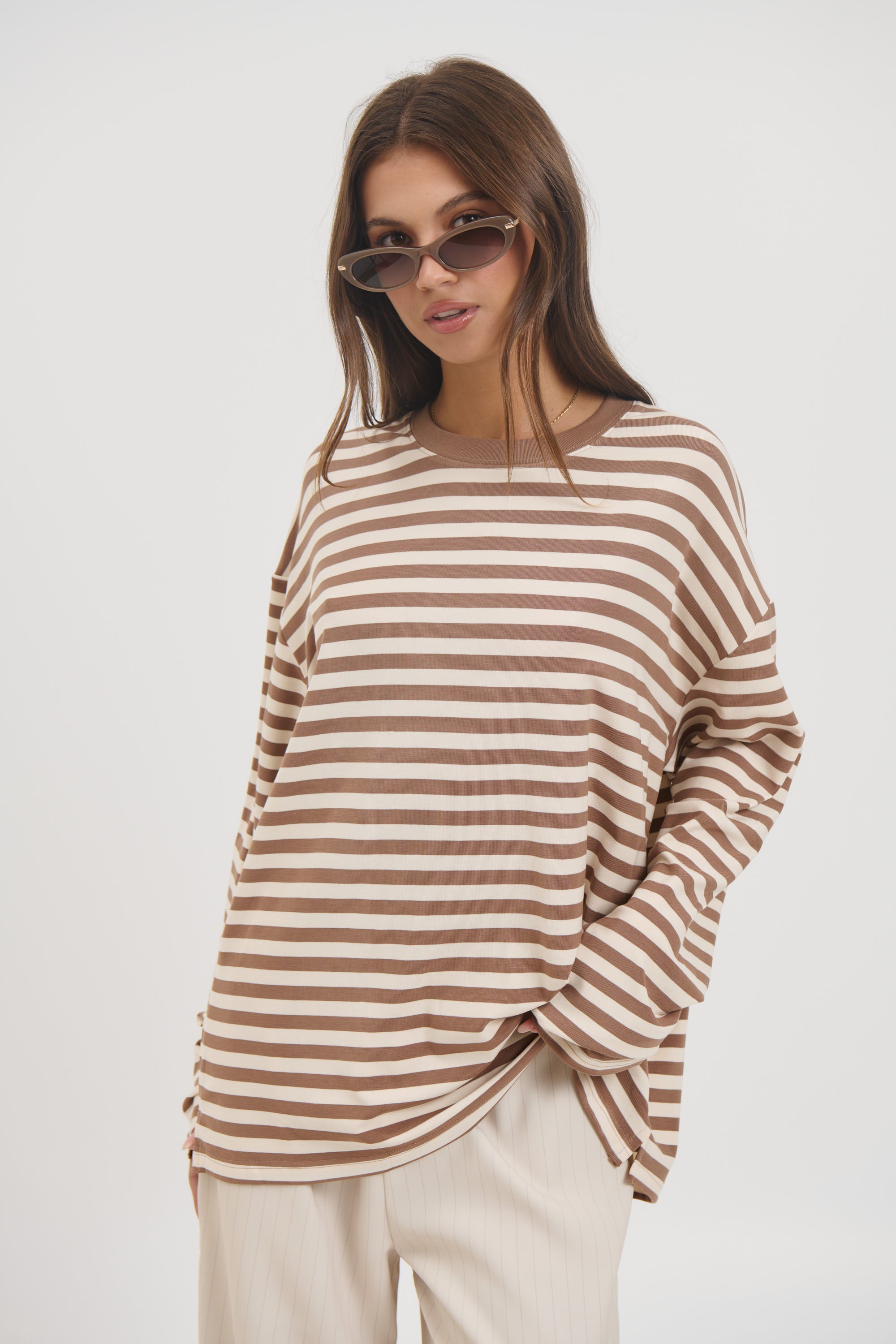 Jaida Long Sleeve Chocolate