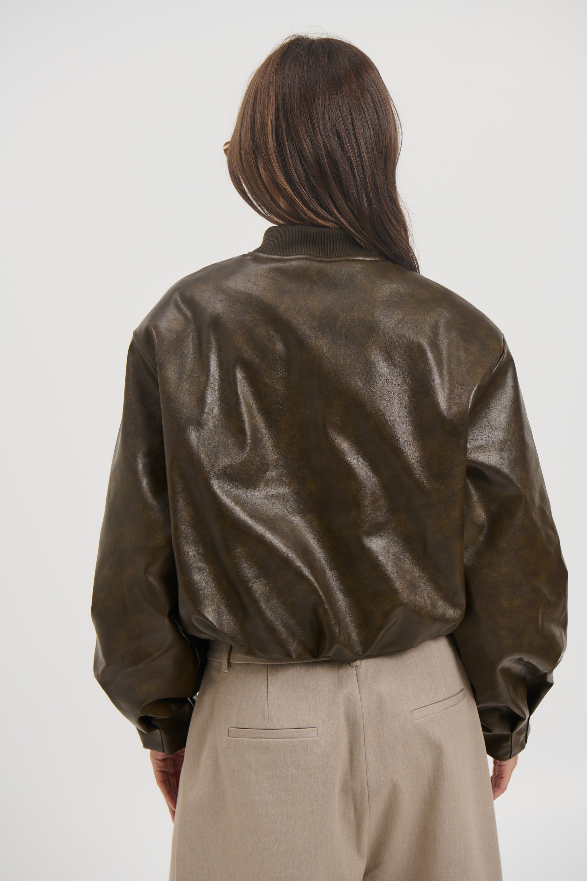 Clara Bomber Vintage Brown