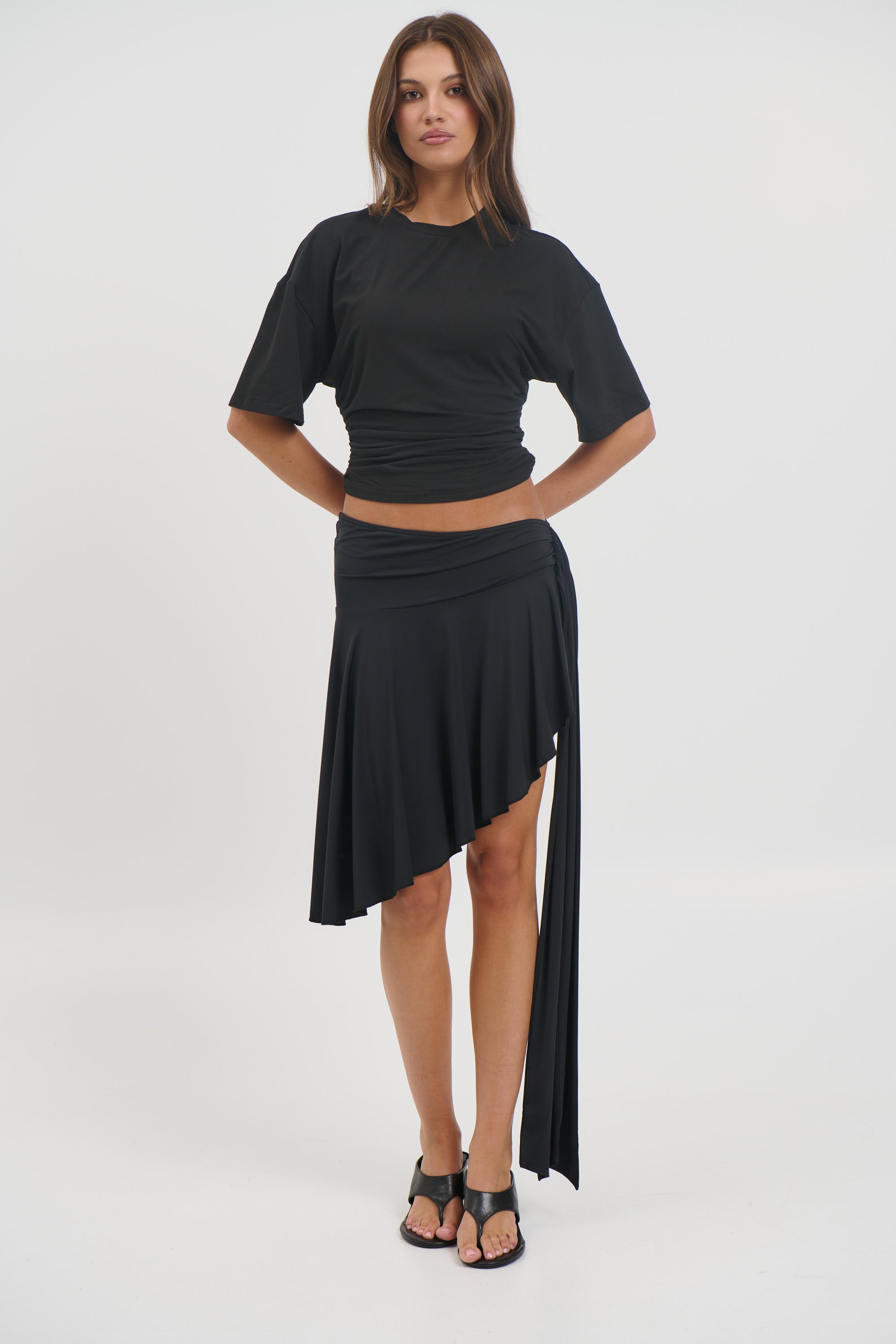 Safari Midi Skirt Noir