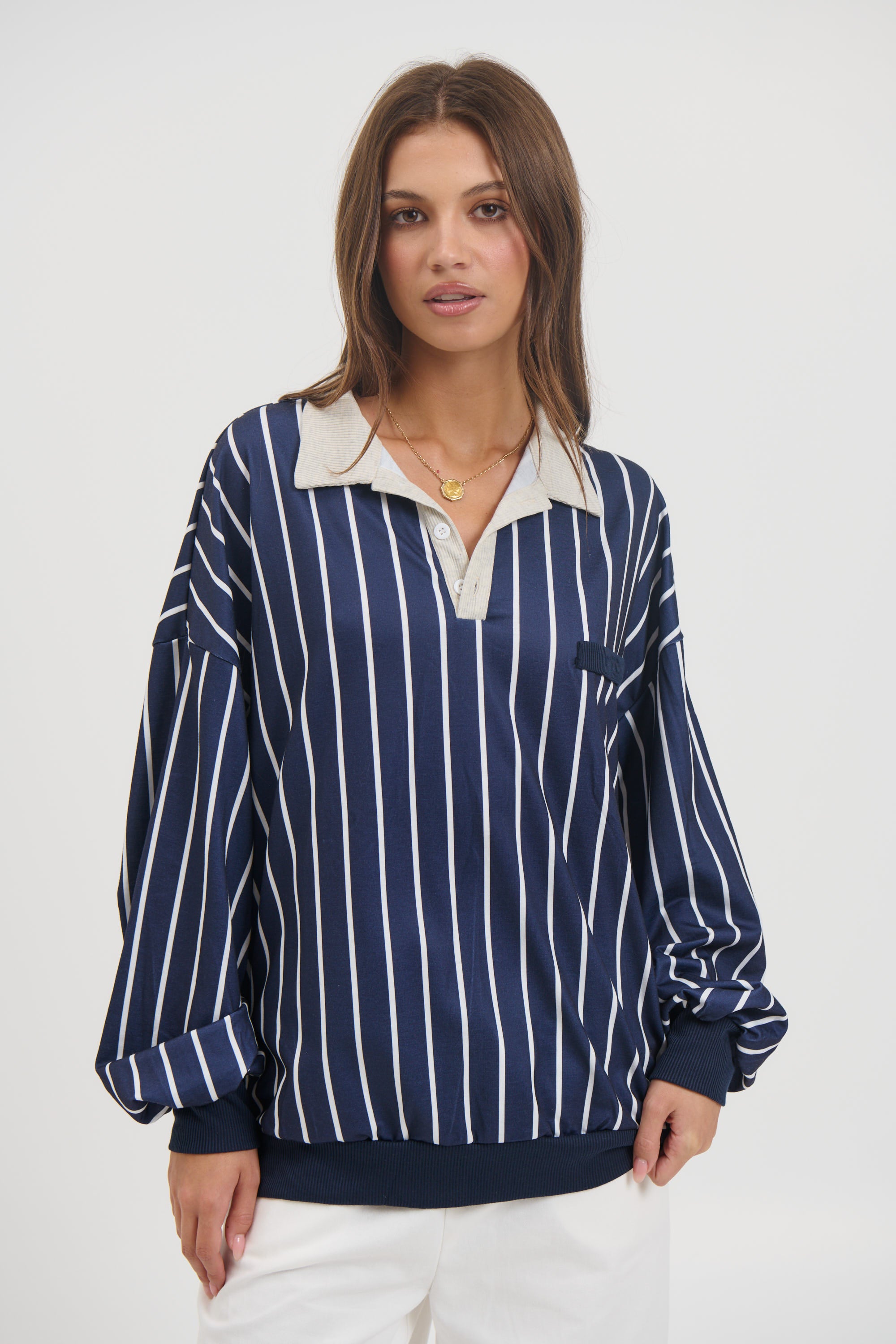 Amina Sweater Navy - FINAL SALE