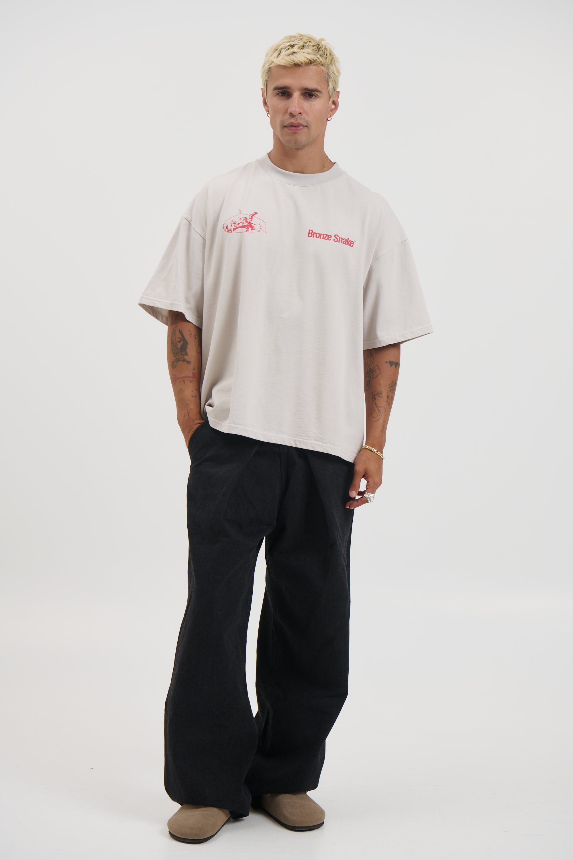 Bronze Snake Melb Tee Ivory