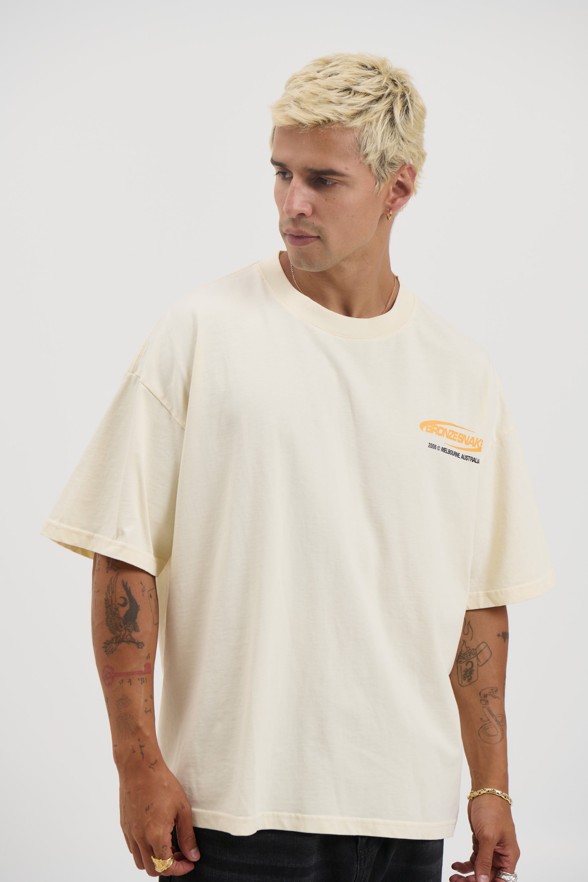 Bronze Snake Classic Tee Ivory