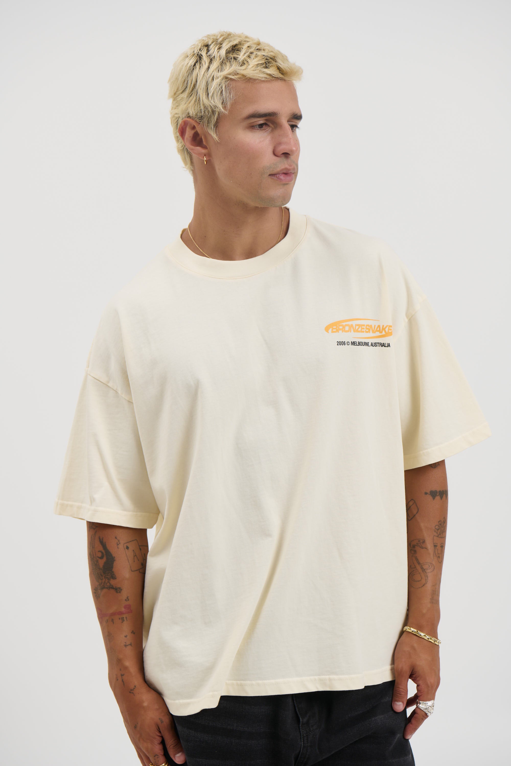 Bronze Snake Classic Tee Ivory