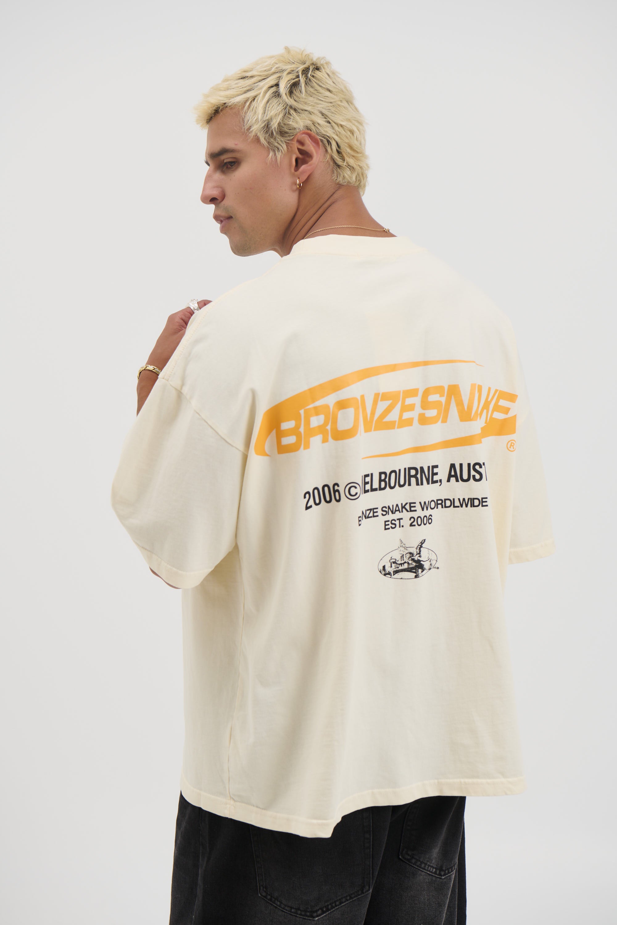 Bronze Snake Classic Tee Ivory