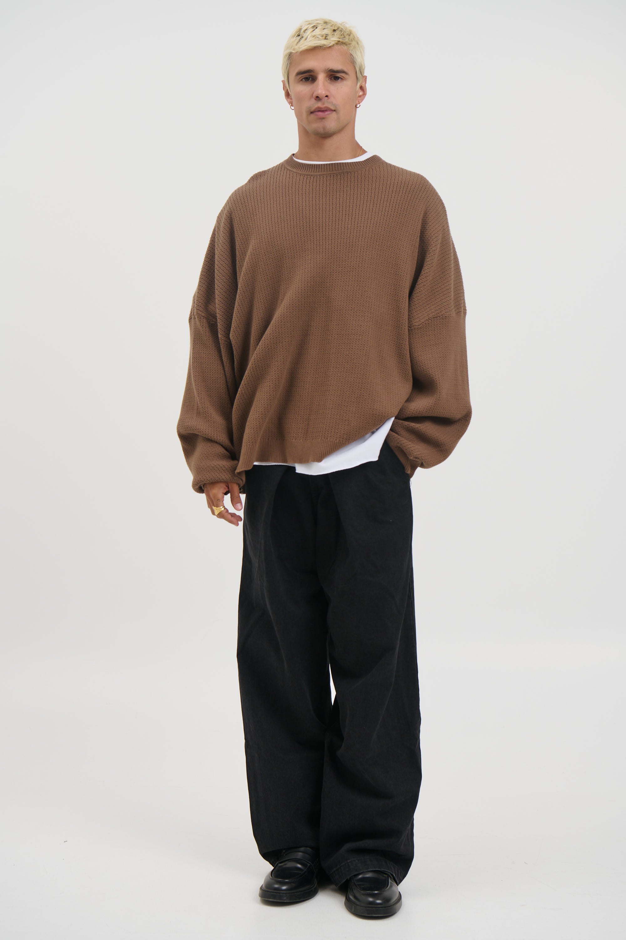 Lightweight Texture Sweat Choc