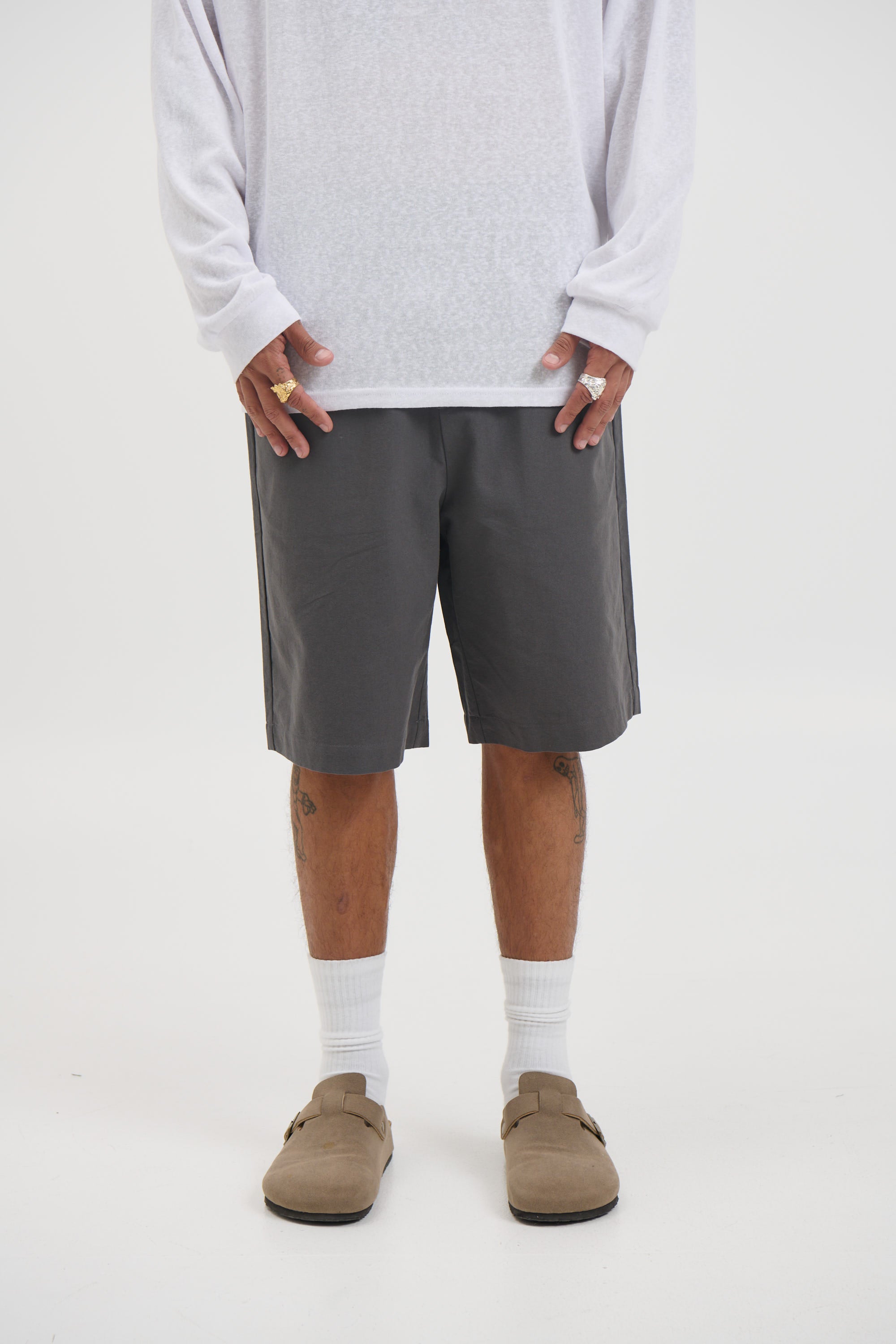 Mike Relaxed Short Grey