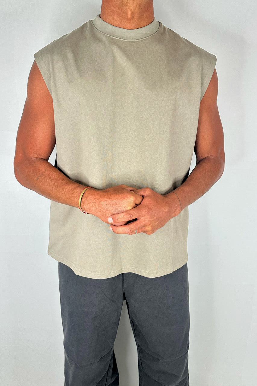Rosco Crew Neck Tank Army