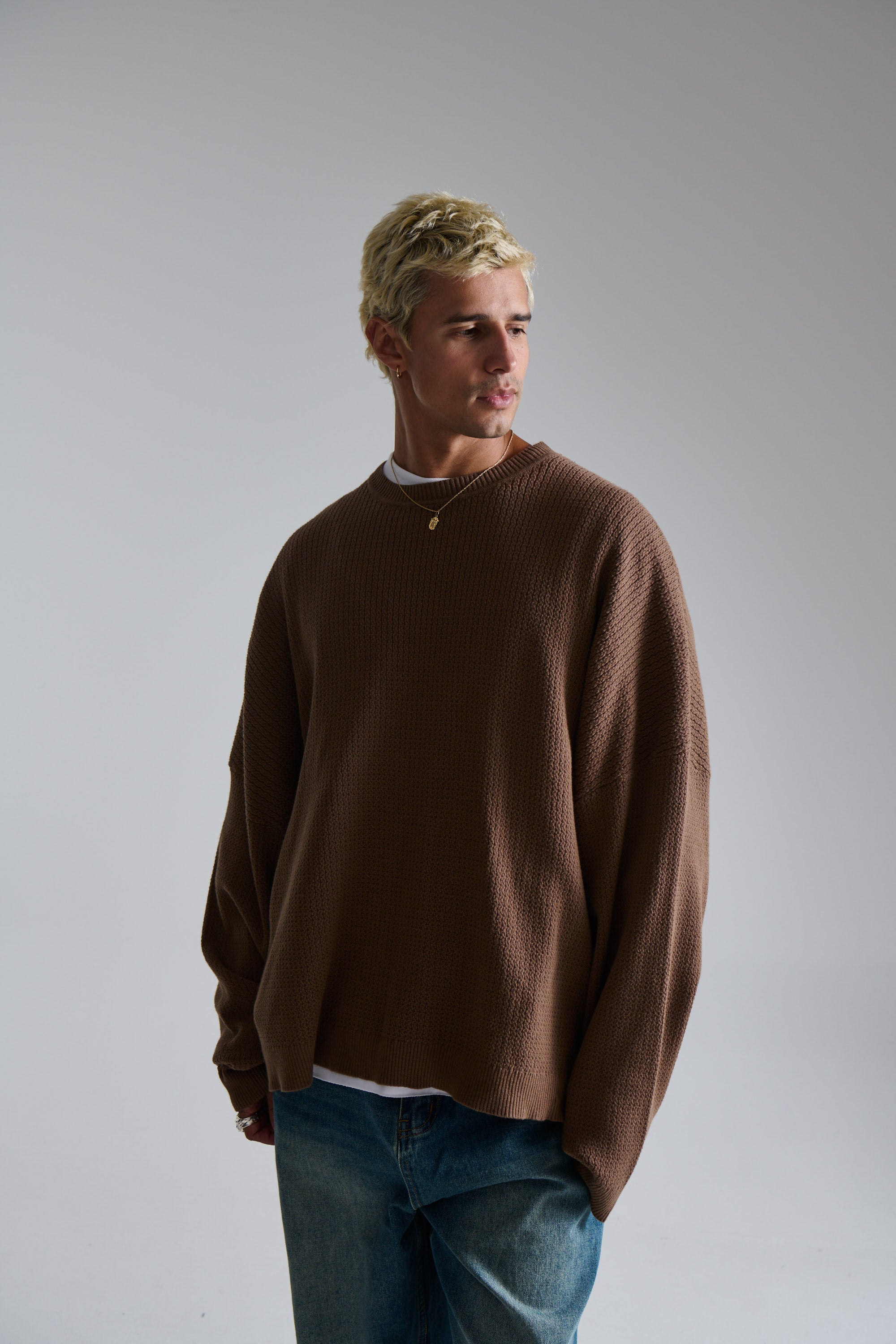Lightweight Texture Sweat Choc